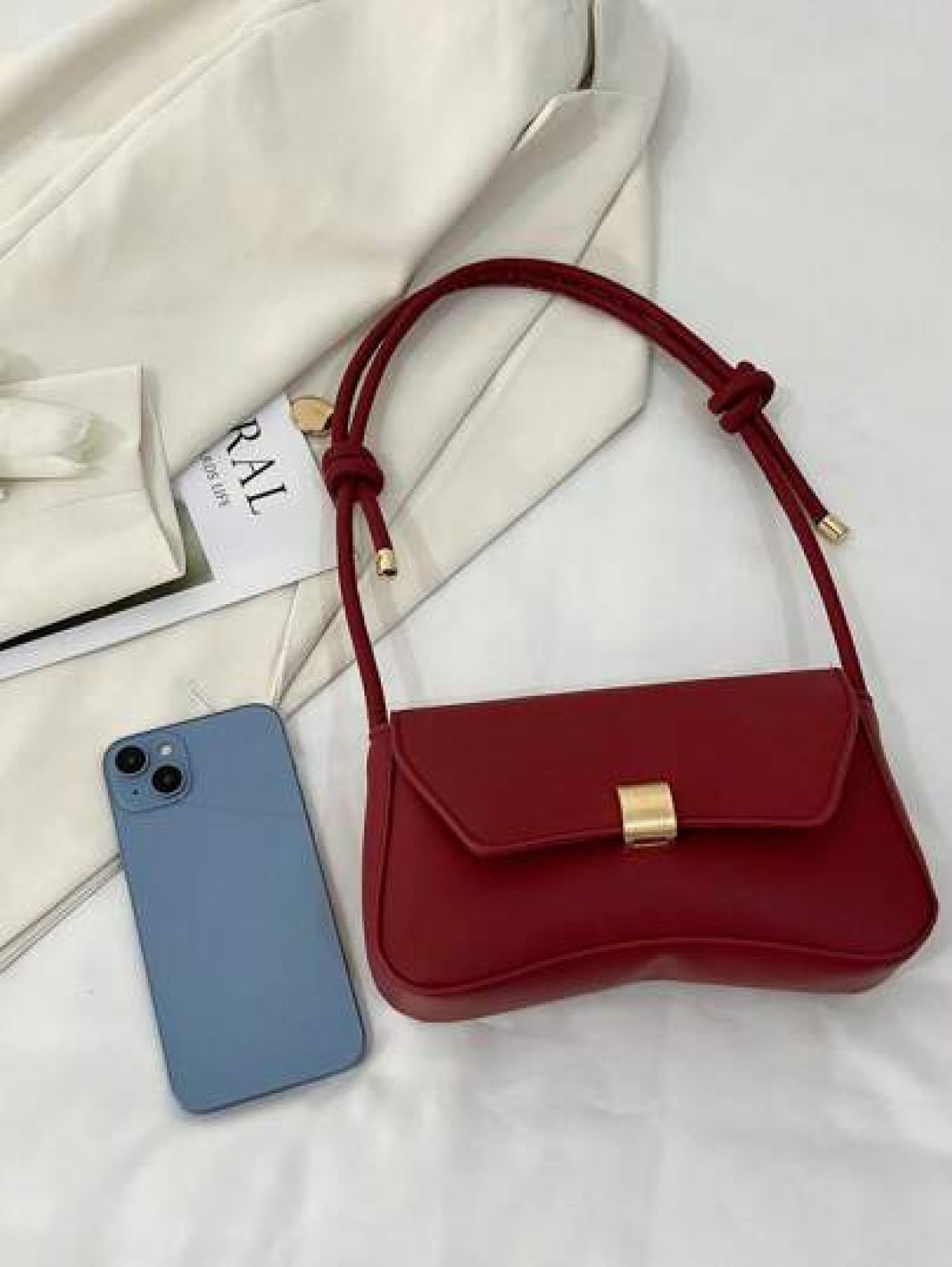 New Fashion Casual Metal Hardware Hot Selling Coin Small Purse Women Handbag Solid Color PU Leather