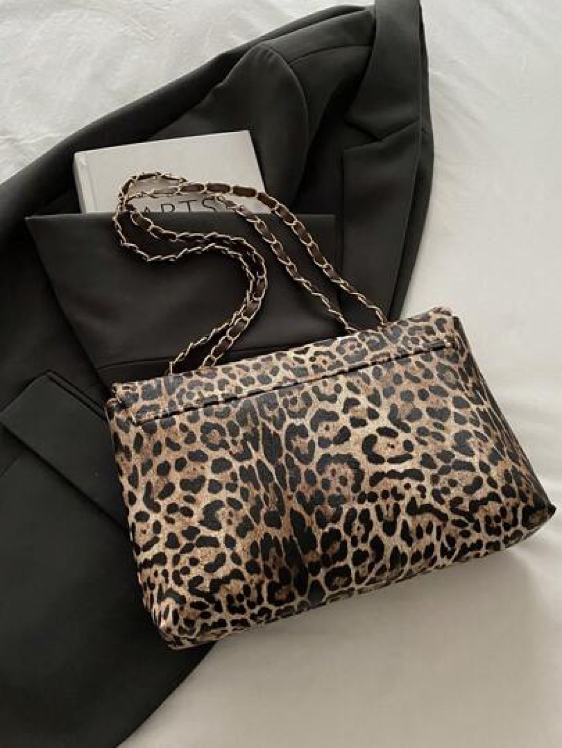 Fashionable Leopard Print Large Capacity Casual Tote Bag Leopard Print Purse For Women Leopard Comeback