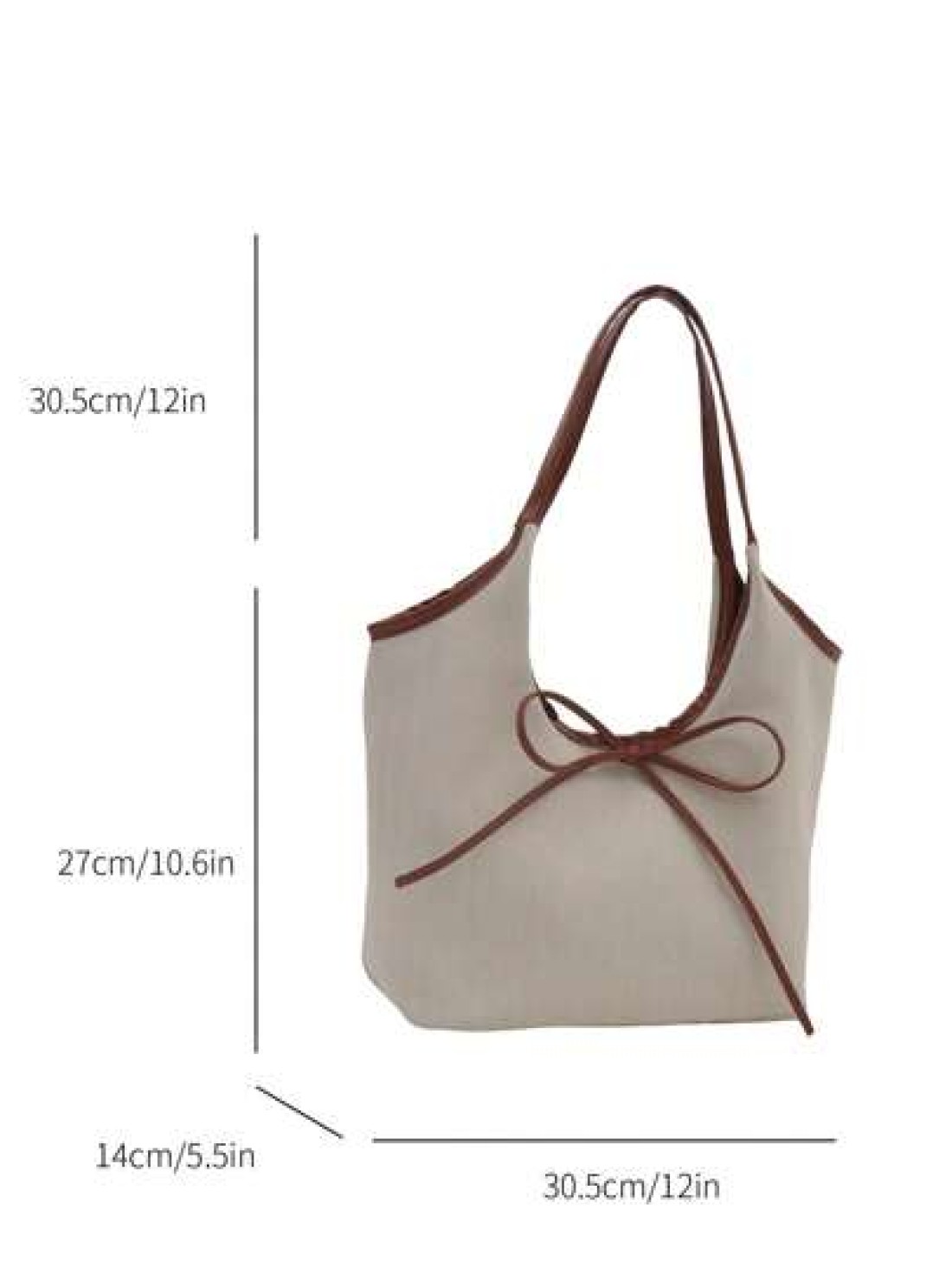 Elegant And Fashionable Handbag Bowknot Decor Shoulder Bag For Women Suitable For Commuting And Daily Use Valentines