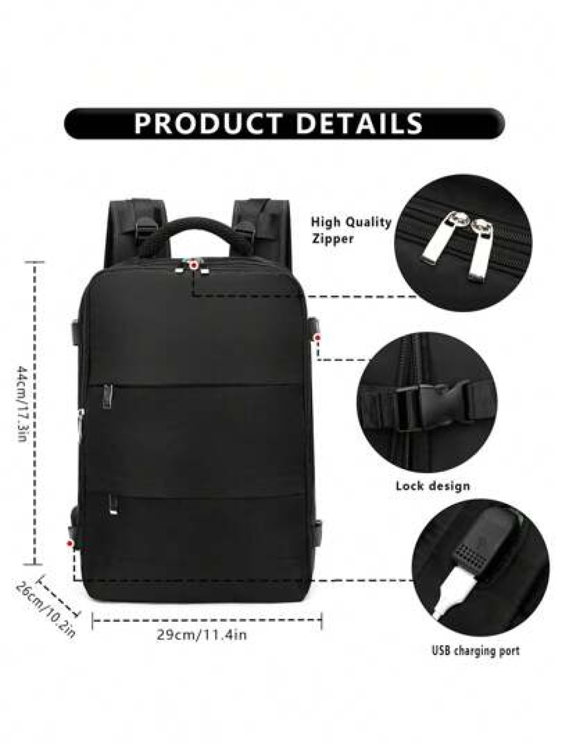 Myco Expandable Backpack Travel Backpacks Flight Approved Large Capacity Nylon Fabric Waterproof Hiking Backpack Outdoor Computer Backpack For Travel Camping Hiking For Men And Women Gift For Daughter