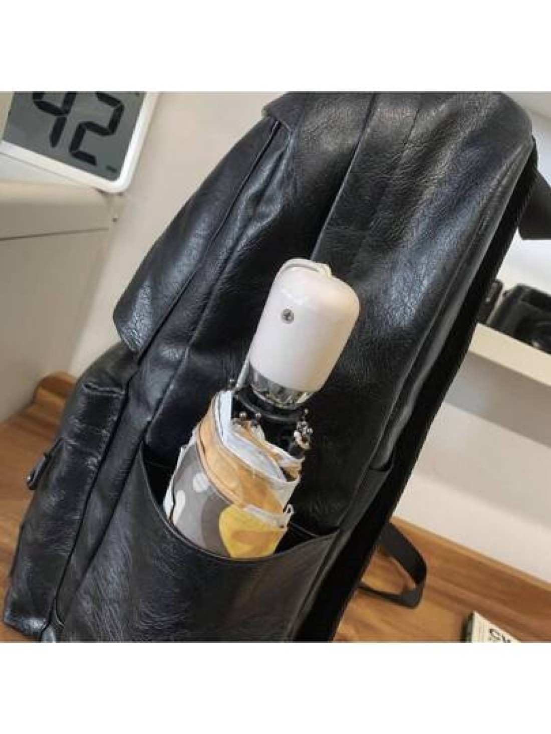 14 7inch Laptop Backpack Large Capacity Rucksack For School Teenagers Boys Men PU Leather Backpacks Male Schoolbag