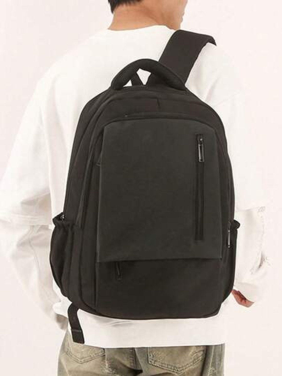 New Fashionable Simple And Personalized Large Capacity Backpack With Expandable Ultra Thin Backpack For Men s Business Travel Commuting Computer Backpack