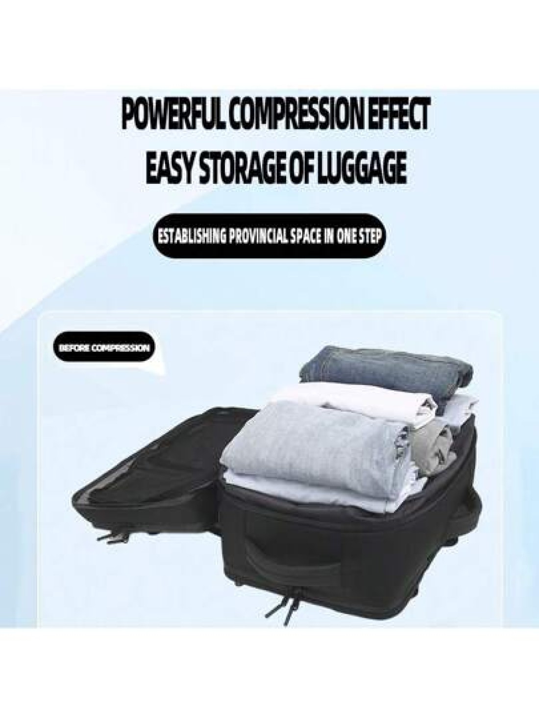 Large Capacity Vacuum Compression Business Travel Backpack Simple Fashion