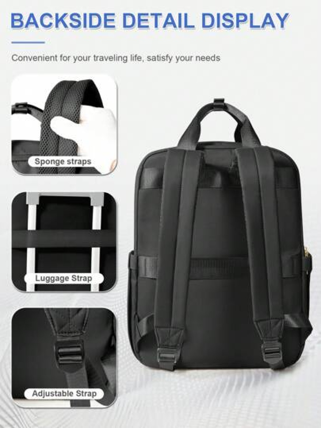 Large Capacity Business Backpack Travel Suitcase Backpacks Water Resistant Luggage Daypack Large Travel Backpack For Women Men Carry On Backpack Hiking Backpack Waterproof Outdoor Sports Rucksack Casu
