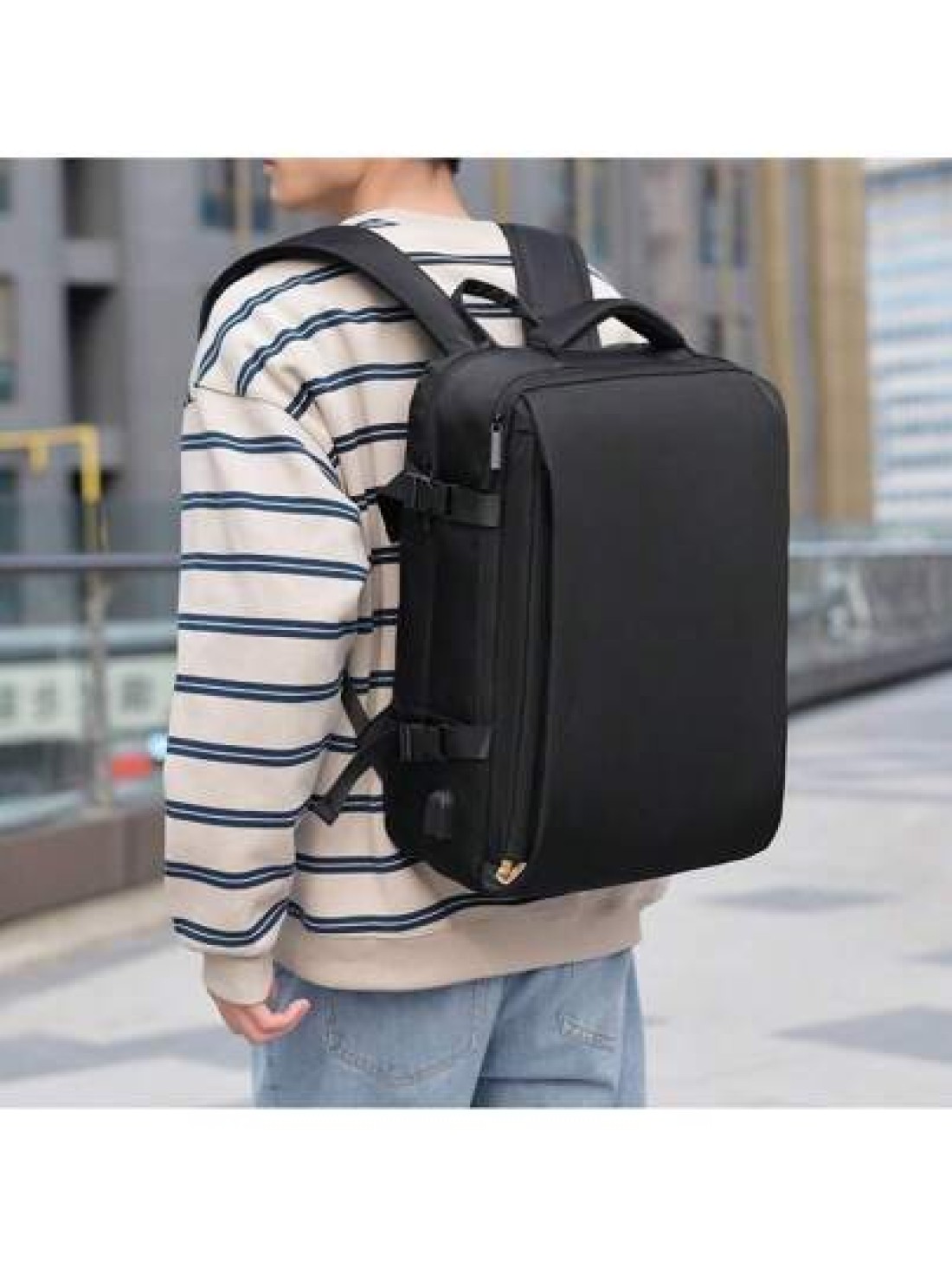Men s Multi Functional Backpack Large Capacity Business Travel Bag Commuter Laptop Backpack
