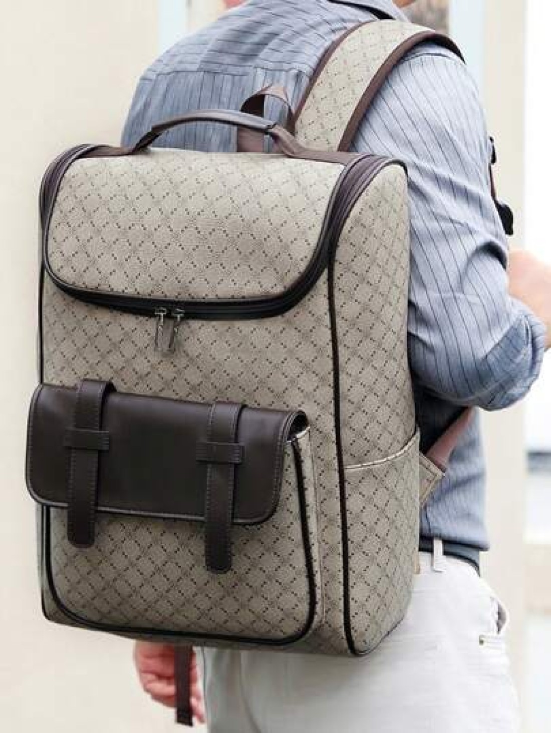 Men s Flip Top Casual Backpack Large Capacity Laptop Backpack Business Travel Backpack Suitable For Commute Back To School Father s Day Gift Travel