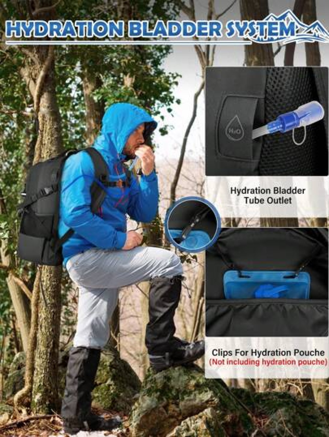 Hiking Backpack Military Tactical Backpacks Hunting Rucksack For Camping Cycling Climbing Walking Mountaineer Outdoor Sports
