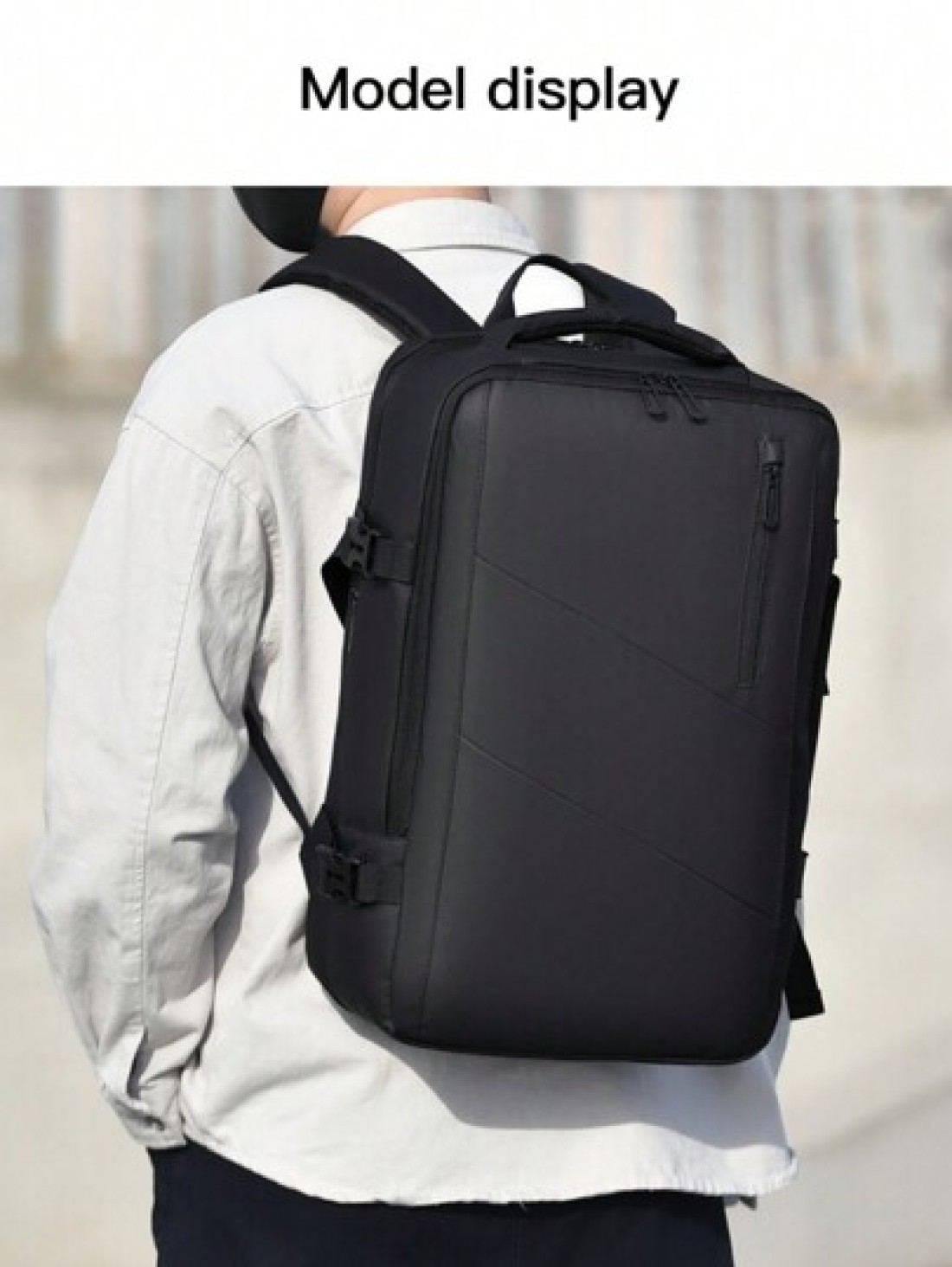Men s Large Capacity Backpack Expandable Bag Functional Backpack And Work Style Weekend Overnight Bag Outdoor Bag Student Backpack With USB Charging Port Multiple Pockets Commute School Fashion Casual