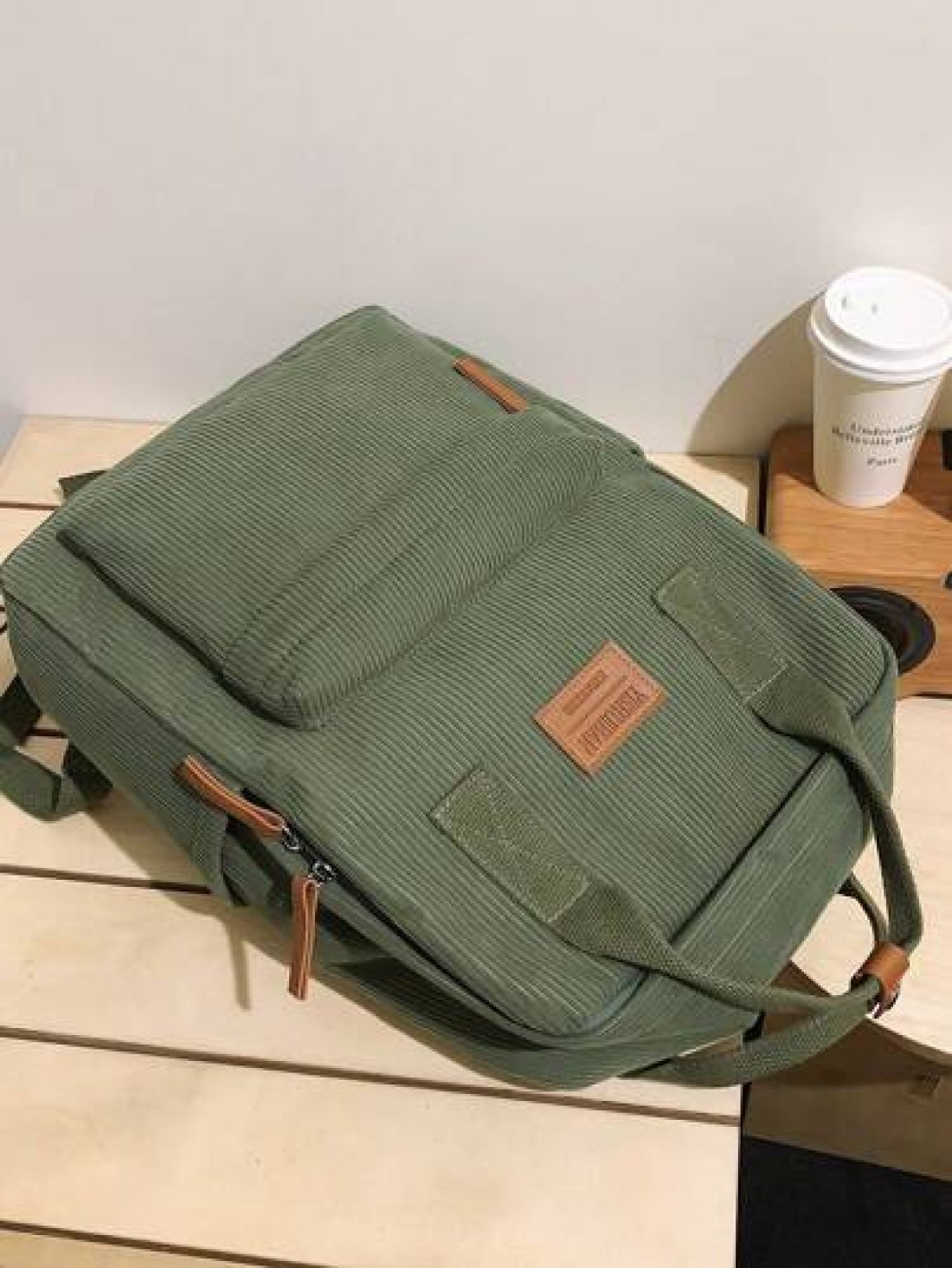 Teenagers Small Corduroy Backpack Lightweight Casual High School College 14 Inch Laptop Travel Bag Backpack Rucksack Dad College Bag School Bag Gifts Fall Christmas Scream Bag Backpack Winter Gifts Ca