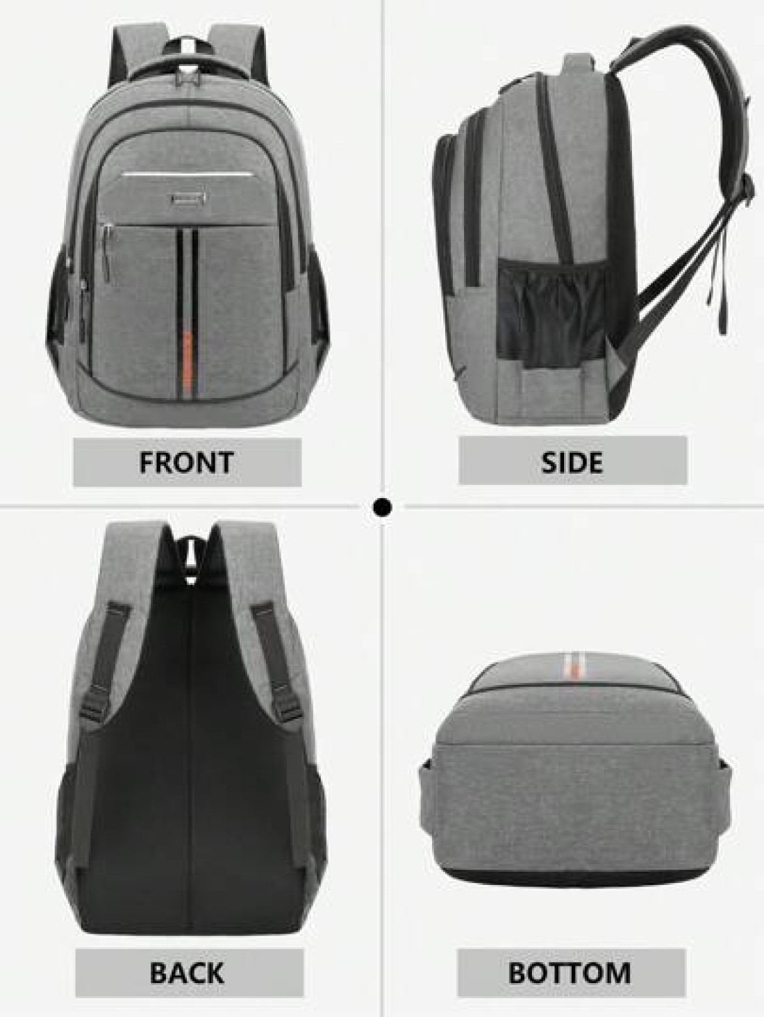 Backpack Men Purse With Reflective Strip Design And Multiple Pockets Can Hold 15 6 Inch Computer Bag Lightweight School Bag Large Capacity Travel Bag Commuter Convenient Day Bag Multi Functional Book