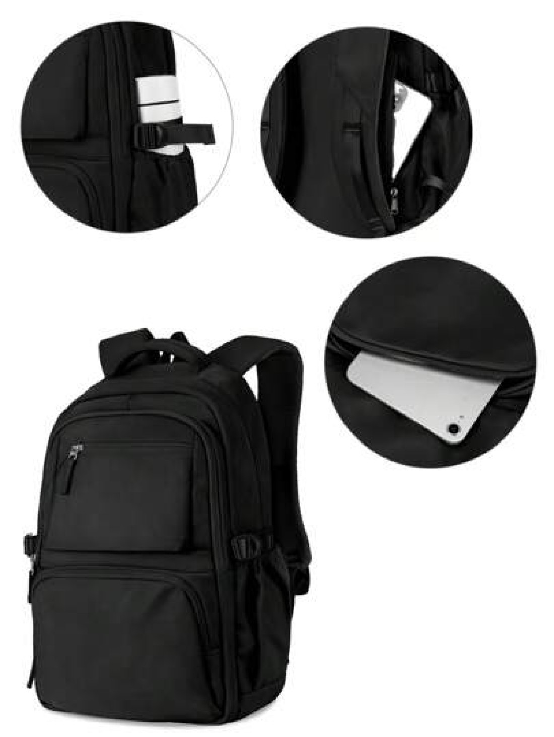 Schoolbag For Lightweight Large Capacity Water Resistance Nylon Fabric Carry On Backpack Travel Backpack Computer Short Distance Business Backpack Fits15 6 Inch Laptop For Travel Business Vacation Hol