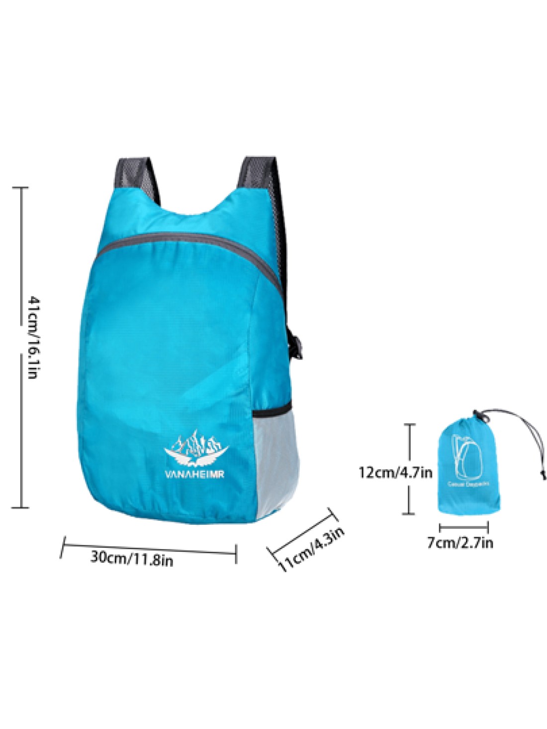 1pc Foldable Backpack 20L Outdoor Sports Bag Water Resistant And Comfortable Folding Bag Ultra Light Portable Storage Bag Backpack For Travel