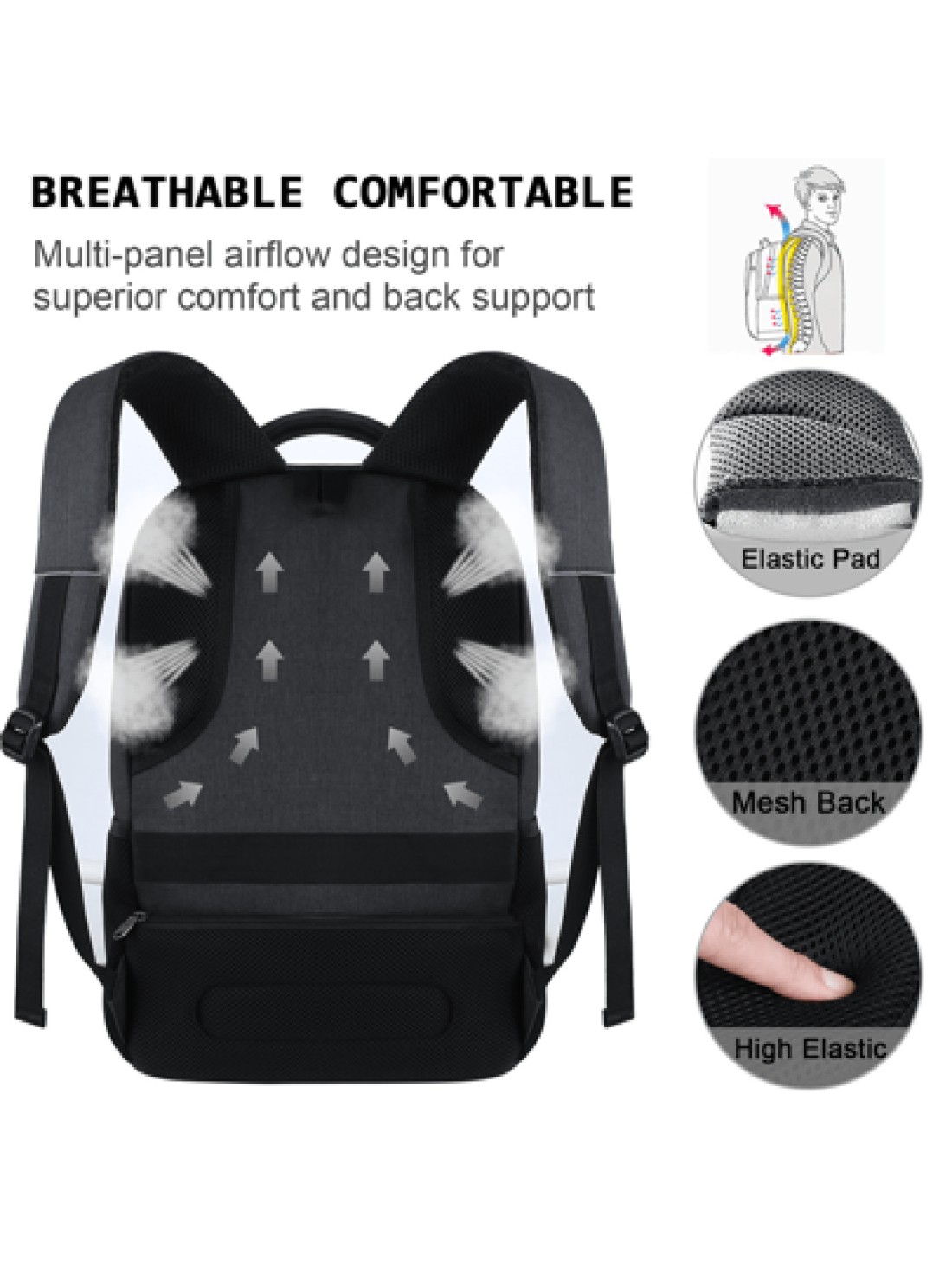 15 6 Inch Backpack Large Capacity Weekend Overnight Bag Travel Backpack Airline Approved Water Proof Laptop Backpack Gift Casual Backpack School Backpack With USB Port Best Valentine s Day Camping Hik