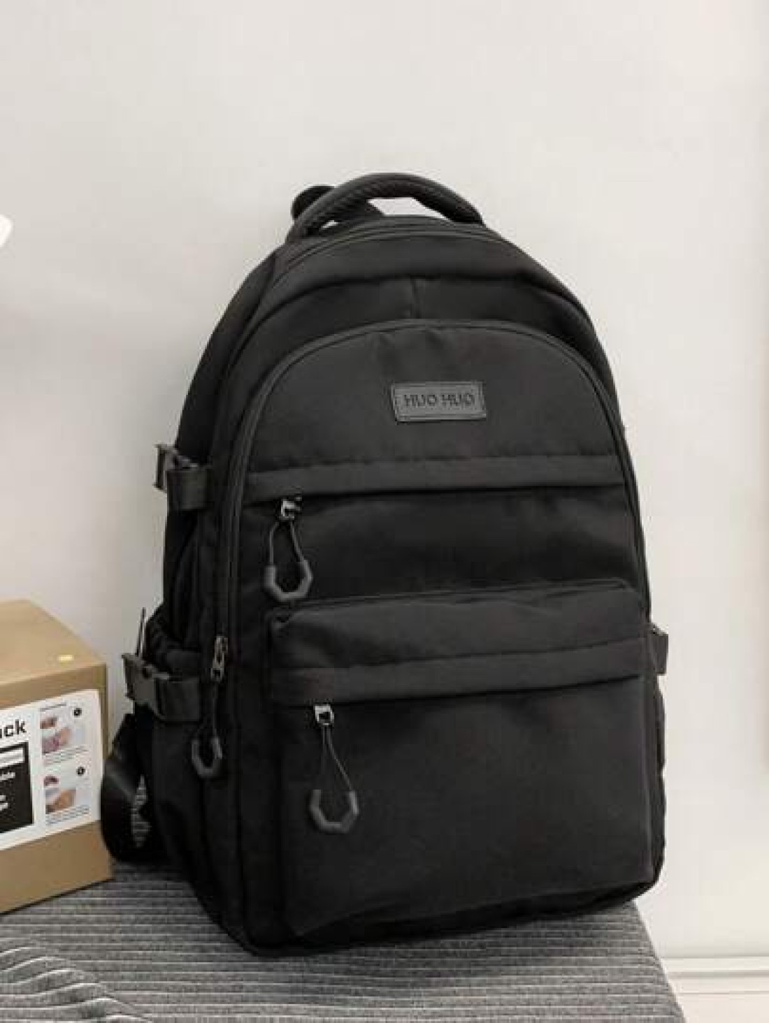 New Multi Layer Design Backpack With Simple And Versatile Style Large Capacity Backpack For Students To Go To School Class And Travel Unisex