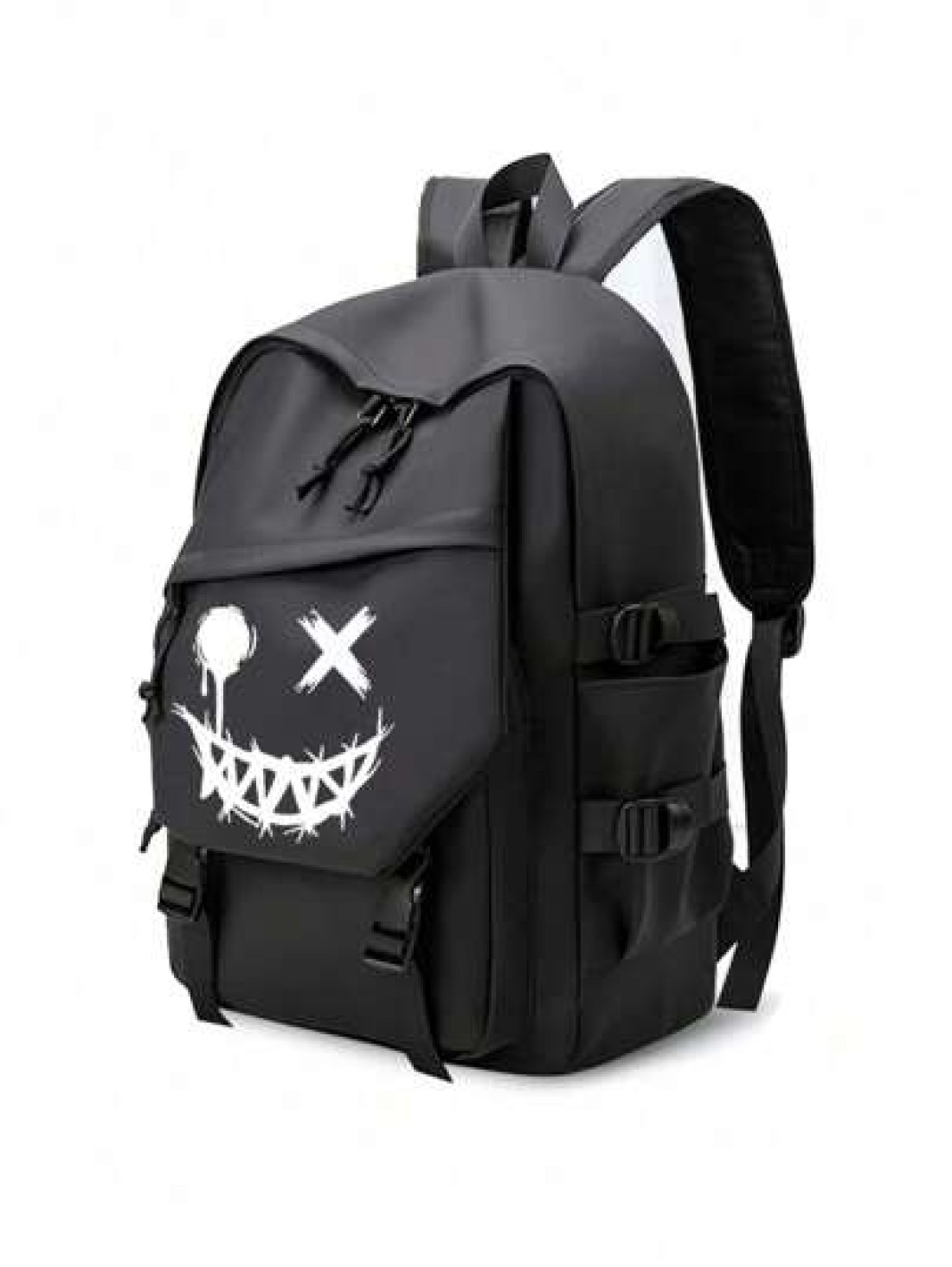 Unisex Large Capacity Luminous Casual Backpack Solid Color College High School Student Backpack For Men Fashionable Lightweight Simple Waterproof Backpack Korean Style Travel Laptop Bag Anime School S