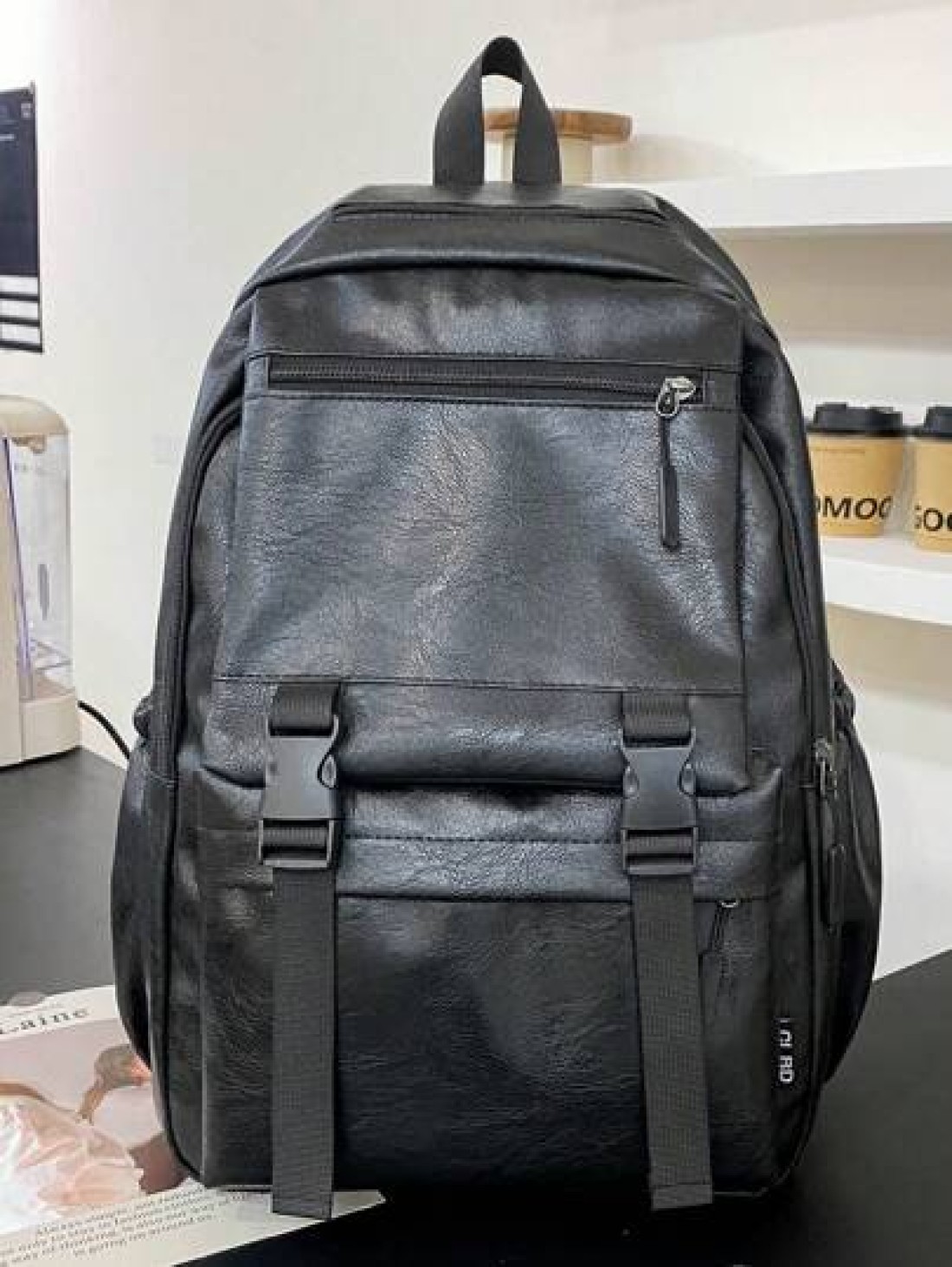 peach tree Waterproof Large Capacity Backpack Suitable For School Laptop Travel Camping Outdoor With Fashionable Cartoon Camouflage Peach Blossom Prints Sleek Design Multifunctional Black Great Gift F