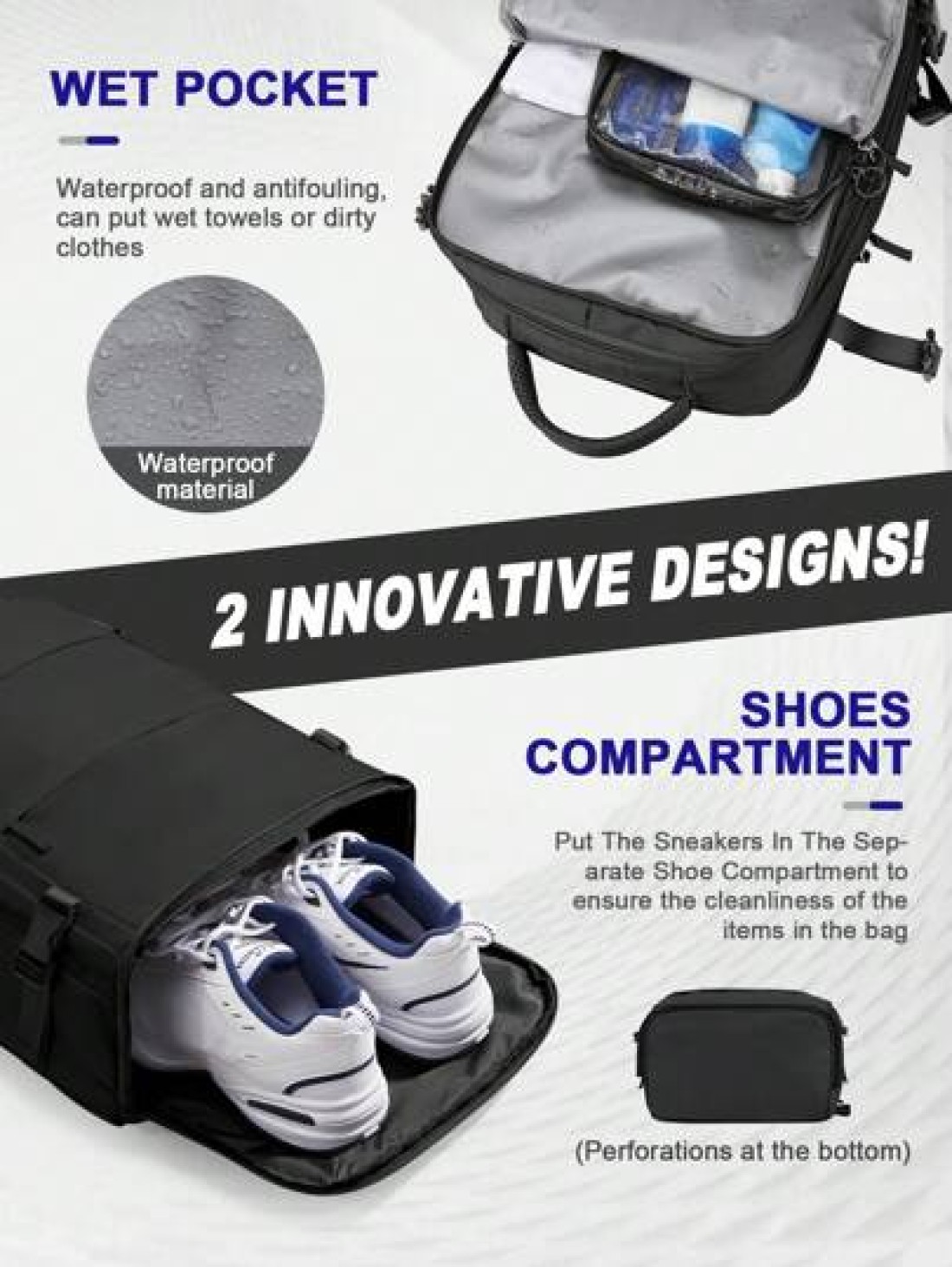 Floless Travel Backpack Work Bag Carry On Hand Luggage Water Resistant Business Large Daypack Weekender Bag Slim Laptop Backpack With USB Charging Port College Bag Computer Bag Gifts Fits 15 6 Inch No
