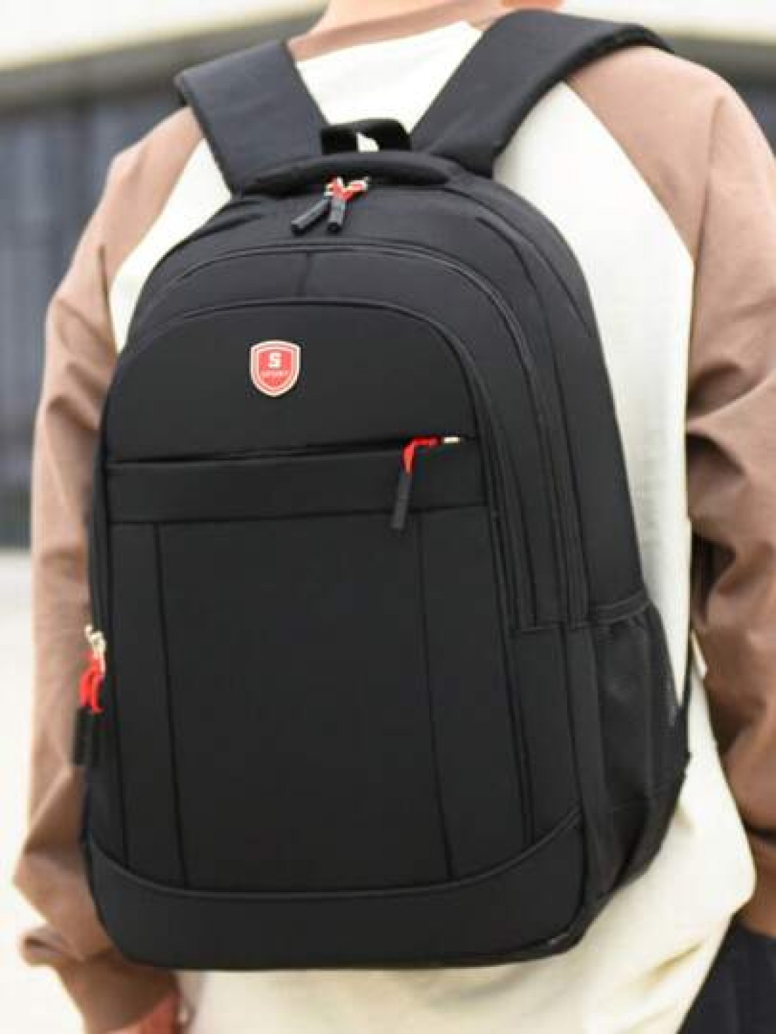 New Stylish Minimalist Versatile Casual Travel Flat Book Umbrella Large Capacity Multi Pocket Men Fashion Backpack