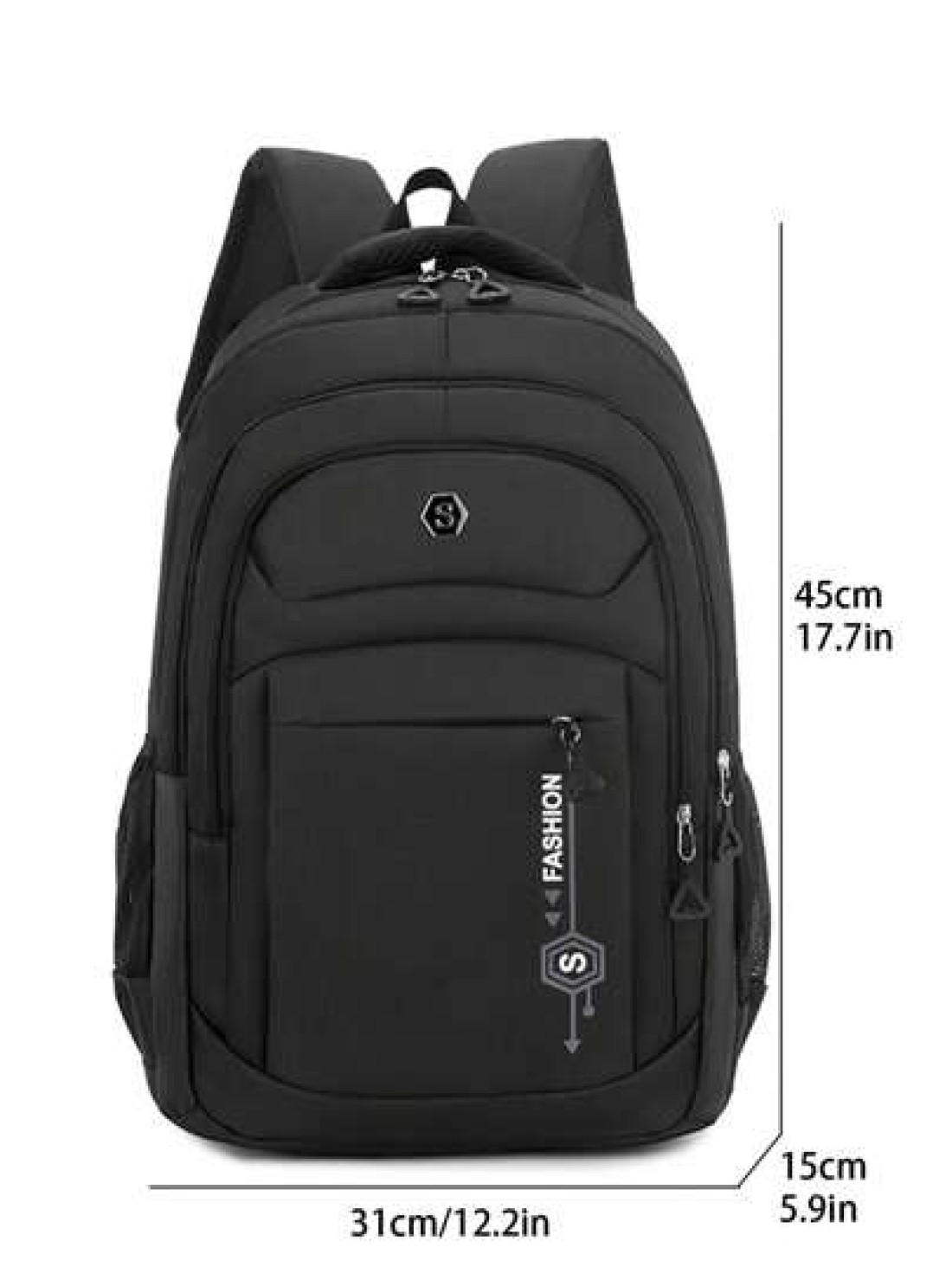Casual Nylon Backpack For Men Laptop Bag Large Capacity Lightweight Multi Function Travel Bag Convenient Storage Daily Bag Fashion Business Travel Bag Suitable For College Students Teachers Travelers