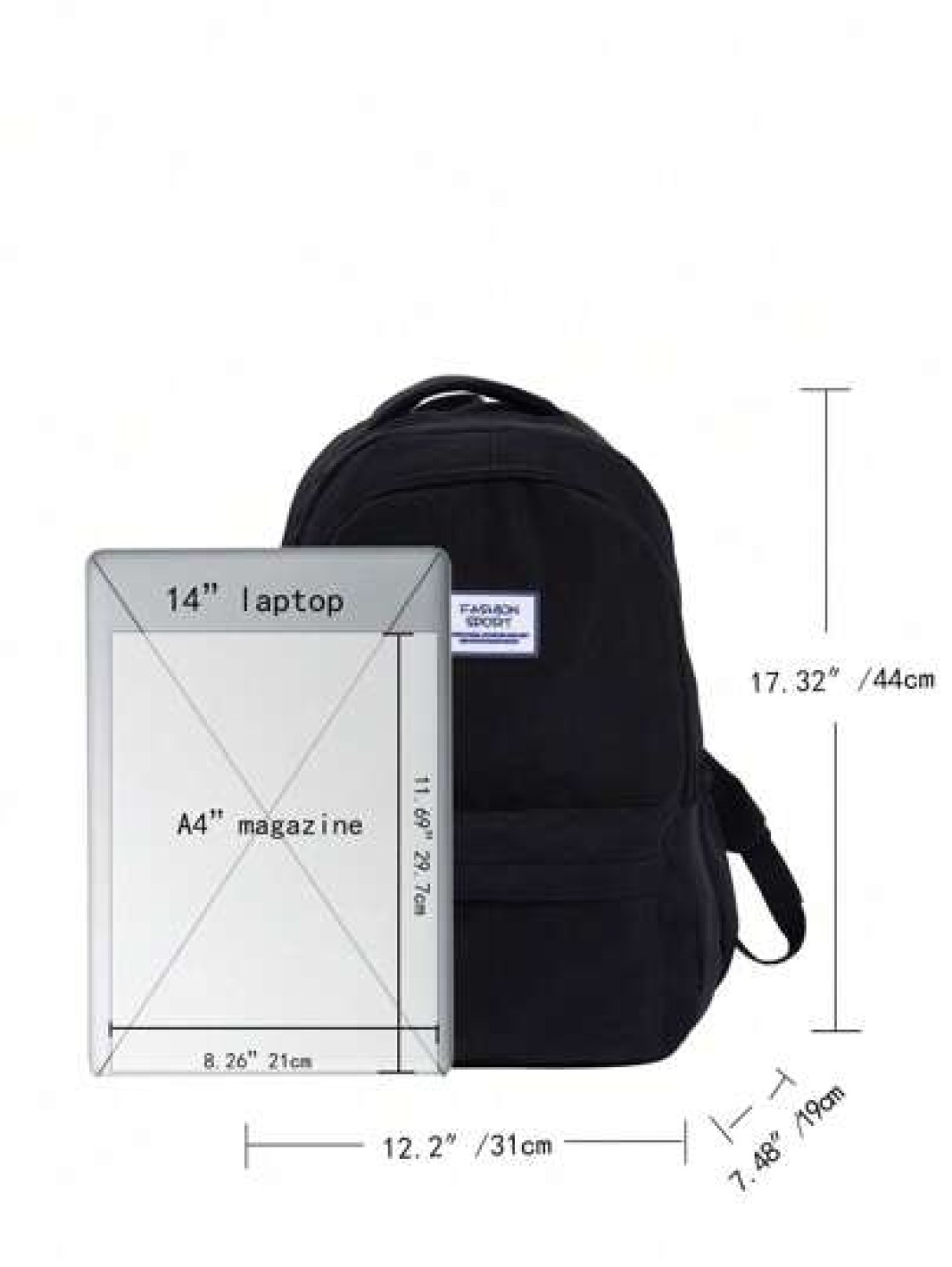 Nylon Waterproof Laptop Backpack Fits 15 6 Inch Unisex Travel Bag