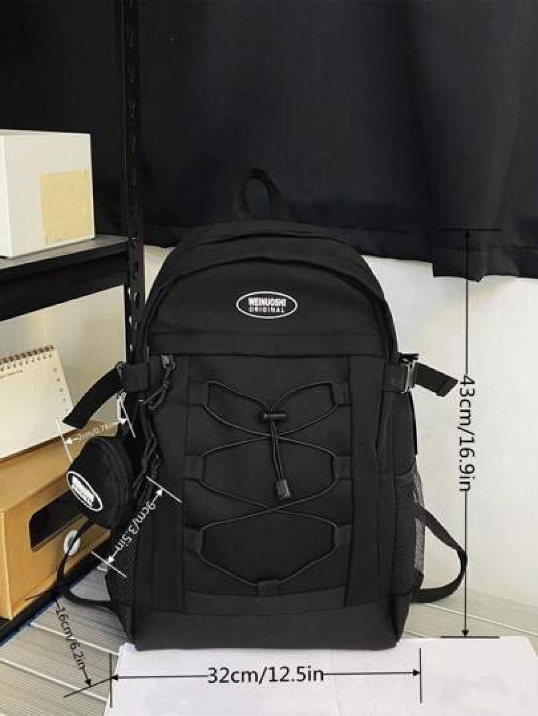 Large Capacity Backpack Simple Solid Color Schoolbag Rucksack Summer College Bag Dad School Bag Freshman Multi Functional Dorm University Gifts Fall Christmas Scream Bag Backpack Winter Christmas Gift