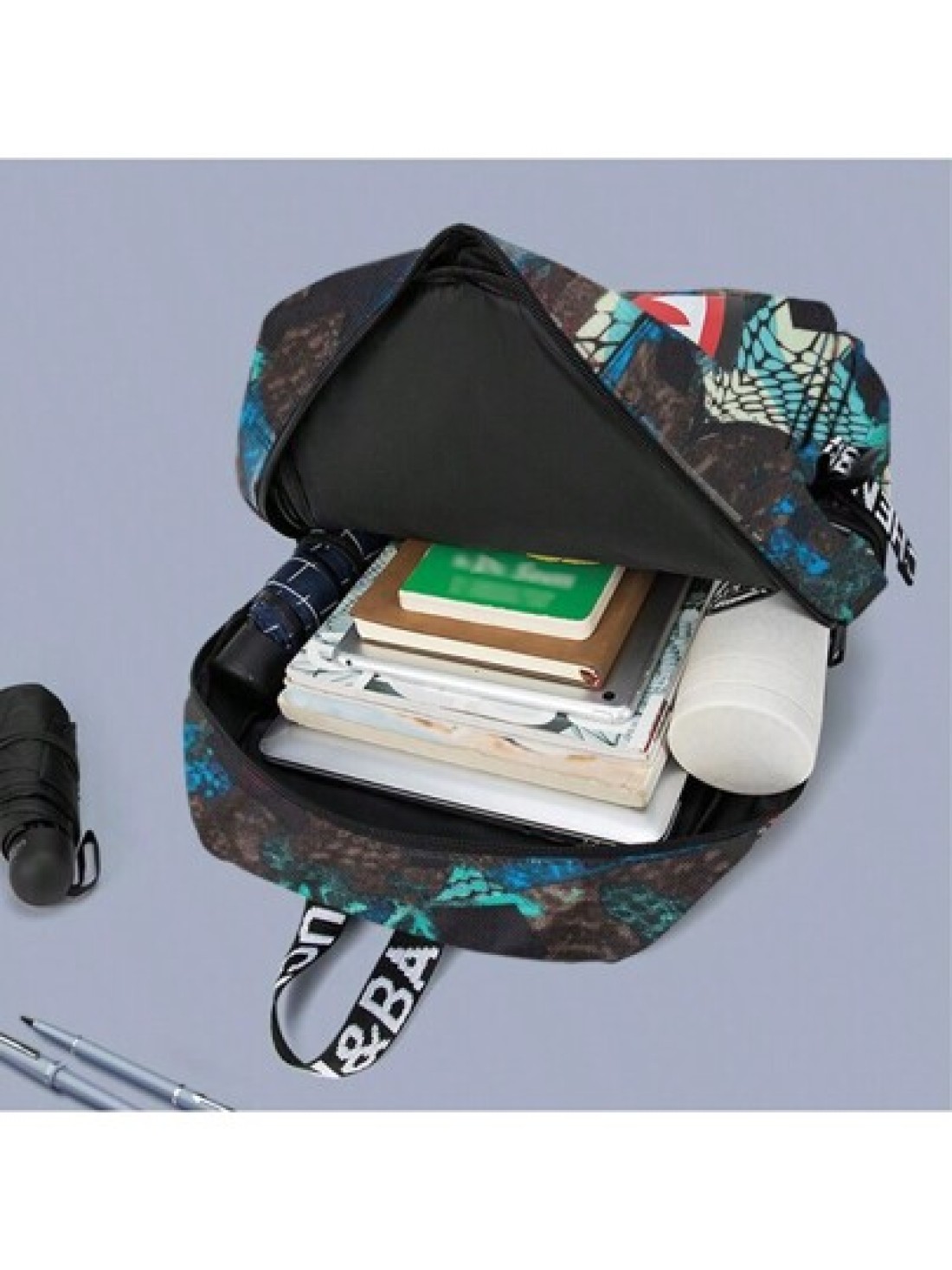 1pc Backpack School Bag Travel Backpack Boys Backpack Waterproof Fits 14 Inch Laptop USB Charging Port Functional Portable Casual For Students Boys Gift For Children Printed Straps And Letters Are Ran