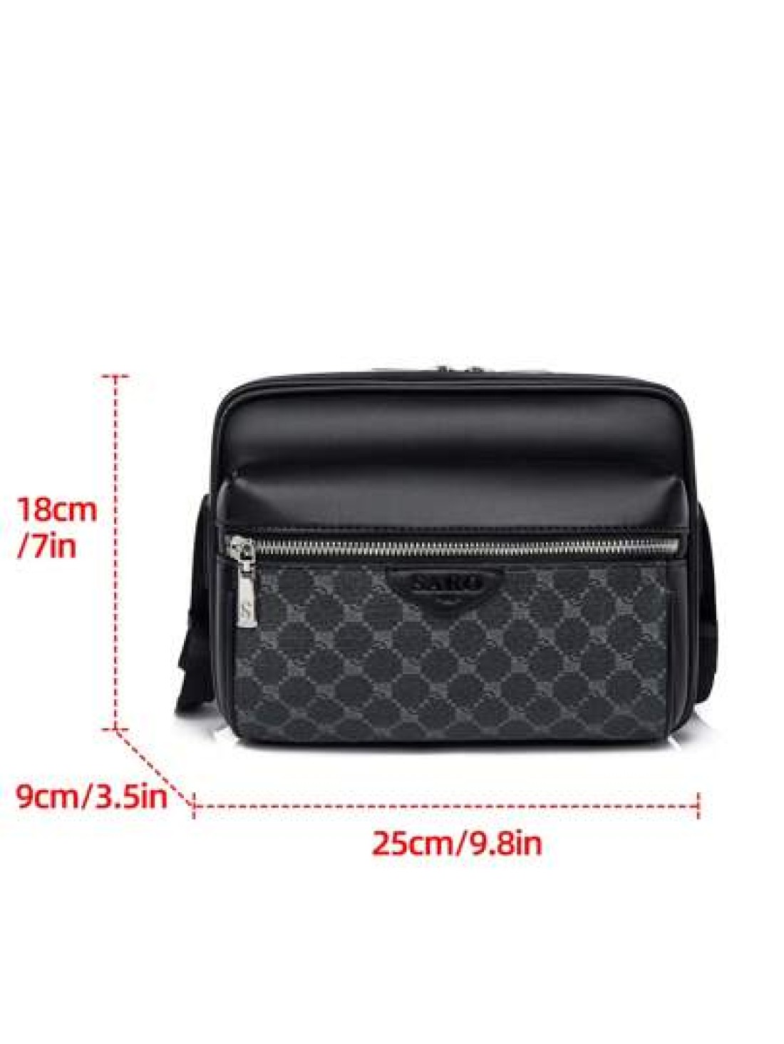 saroxi Men Bag Men Messenger Bag Fashion Casual Bag Shoulder Bag Youth Gift Large Capacity Clutch Bag Travel Bag Commuter Shoulder Bag Back To Sling Bag Students Fall Bag Cylinder Bag Old Money Christ