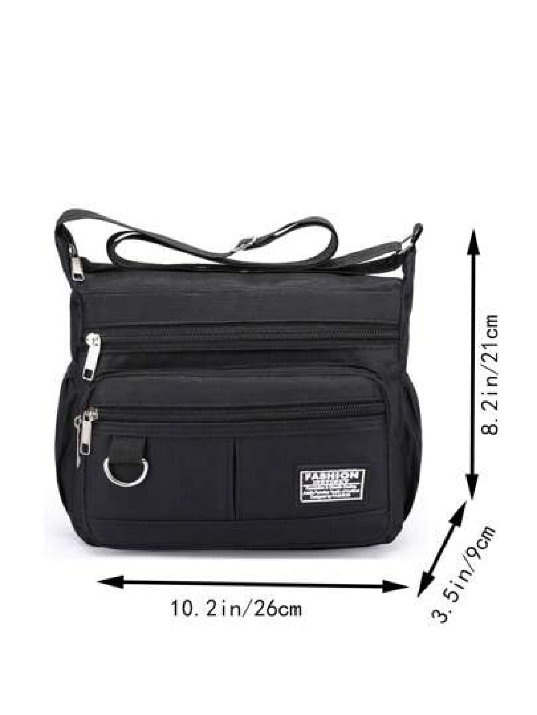 Men s Shoulder Bag With Multiple Pockets Messenger Bag University Sling Bag Cross Body Bag Gift College Bag Gifts Men Bag Crossbody Bag Winter Travel Rider Bag Beach Bag Black Bag Student Large Capaci