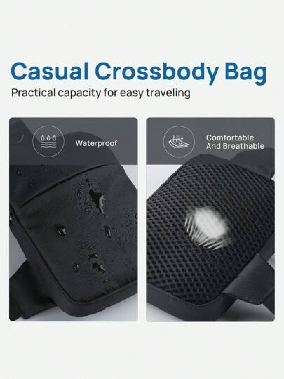 One Shoulder Sling Cross Body Bag Anti RFID Small Waist Pouch Lightweight Chest Phone Mini Bag Suitable For Travel And Leisure