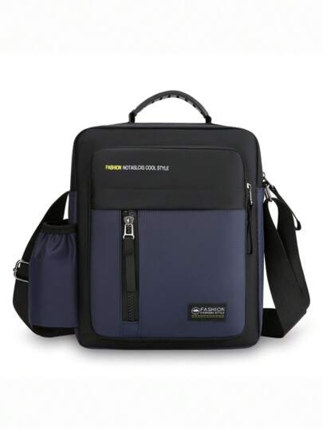 1pc Zipper Closure Handbag New Style Fashion Messenger Bag Can Be Carried On Shoulder Crossbody Hand Shoulder Strap Adjustment Buckle Practical Pull Head Can Be Carried On Left And Right Shoulders For