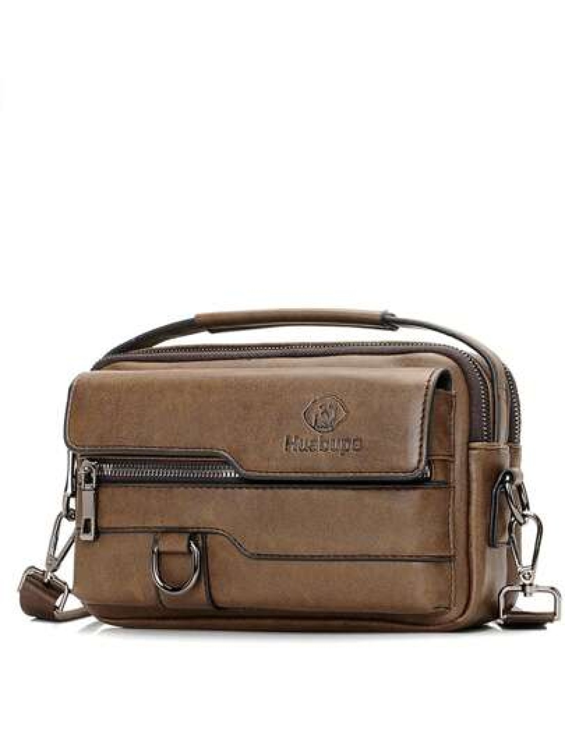 gorchis New Style Crossbody Bag Pu Leather Multi Pocket Shoulder Bag Multifunctional Handbag Sling Bag Square Bag For Holiday Travel Essentials Commute Business Casual Outdoor Ideal Simpler Classic Sa