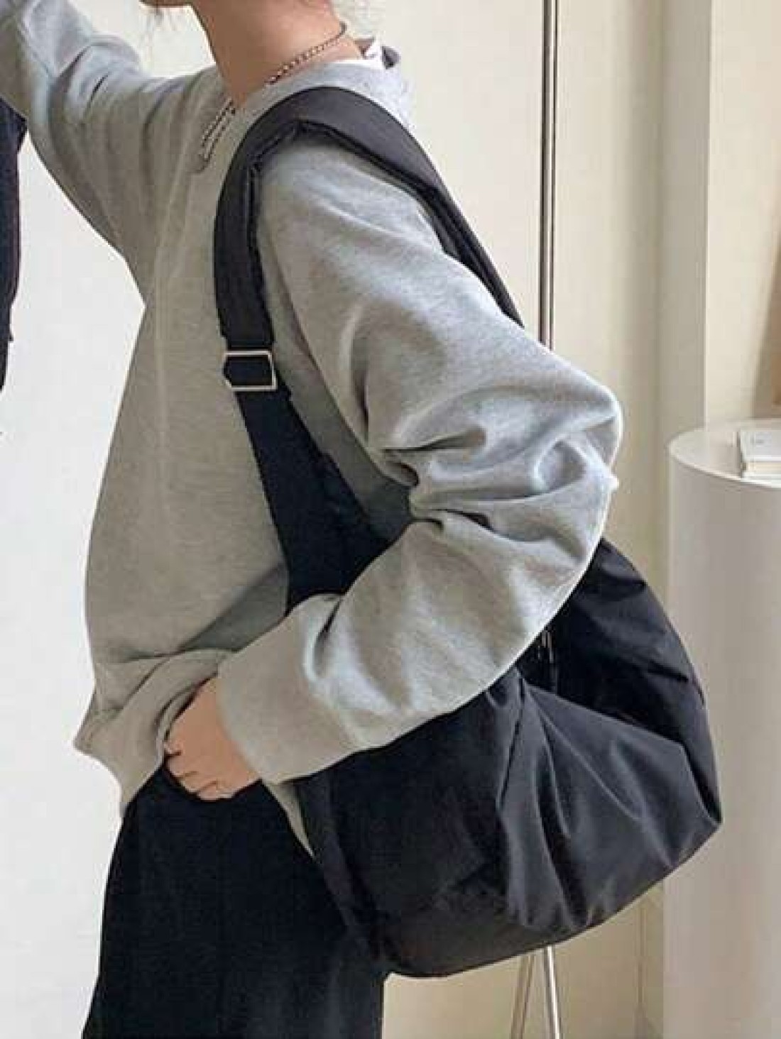 1pc Forest Style Men s Shoulder Bag Tote Bag Large Capacity Lightweight Diagonal Crossbody Dumpling Bag Casual Shoulder Boho Crescent Messenger Bag Nylon Backpack