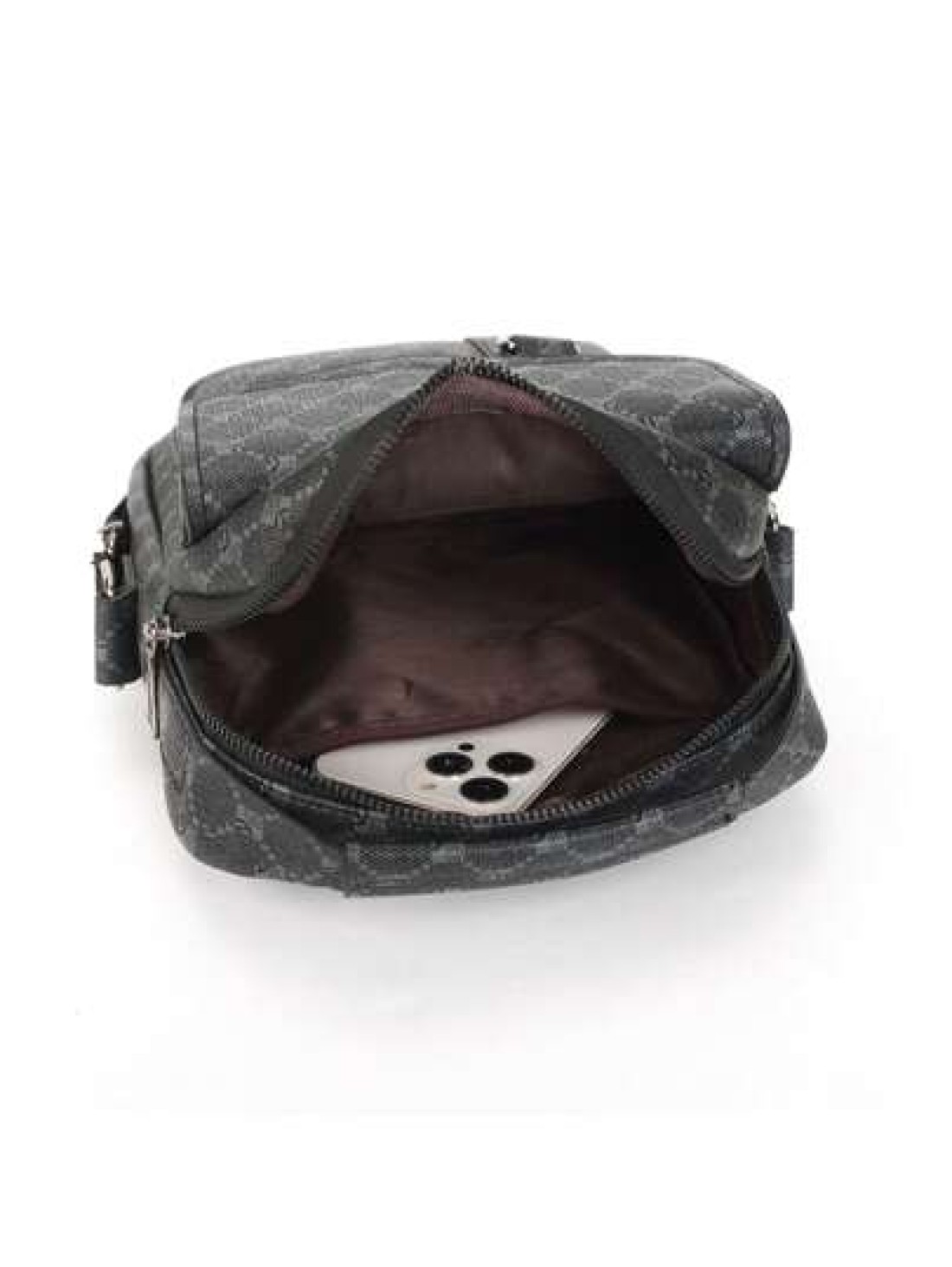 Men s Geometric Pattern Printing Square Crossbody Bag Stylish Single Shoulder Bag Small Messenger Bag For Father s Day Gift Geometric Pattern Printing Office Travelling