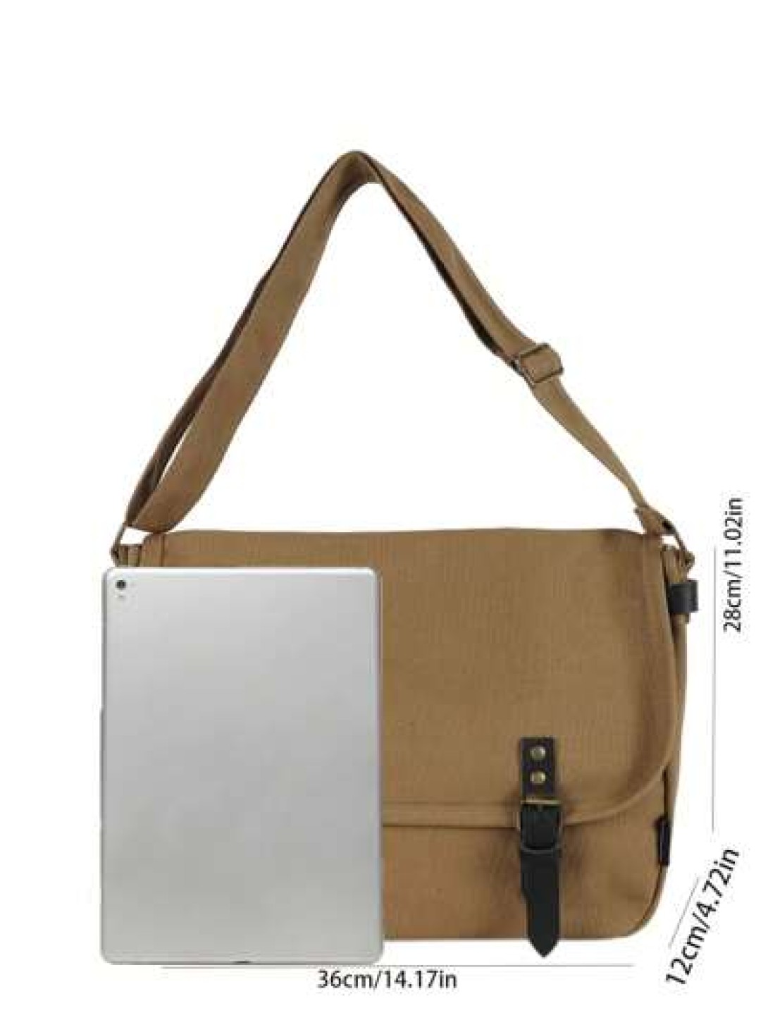 Unisex Casual Flap Canvas Crossbody Messenger Bag Portable Shoulder Bag For Work Shopping Travel Suitable For Father s Day Holidays Gatherings