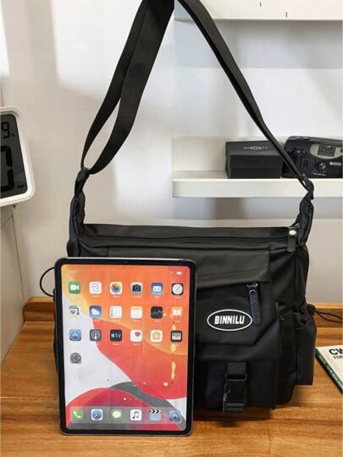 SLIN LXZQ Unisex Canvas Crossbody Shoulder Bag Casual Messenger Bag For Work School Daily Use Outdoor Activities School Supplies