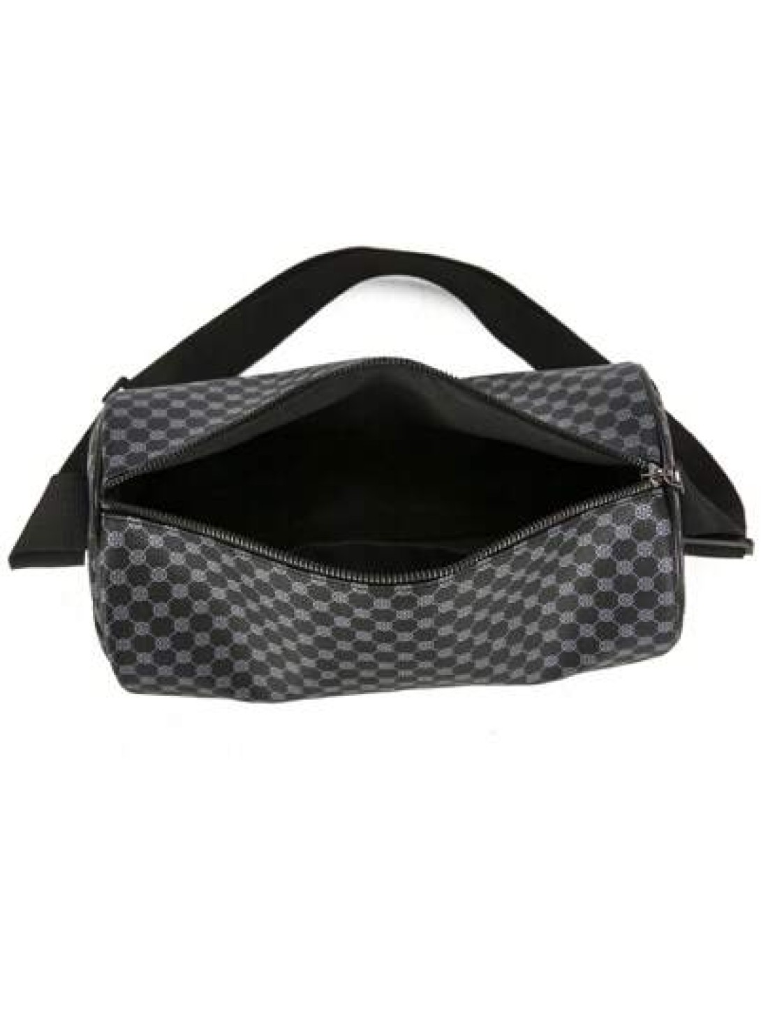 Fashionable PU Checkerboard Print Bucket Bag Unisex Portable Shoulder Messenger Bag Suitable For Work Shopping Travel Father s Day Gift Party Etc
