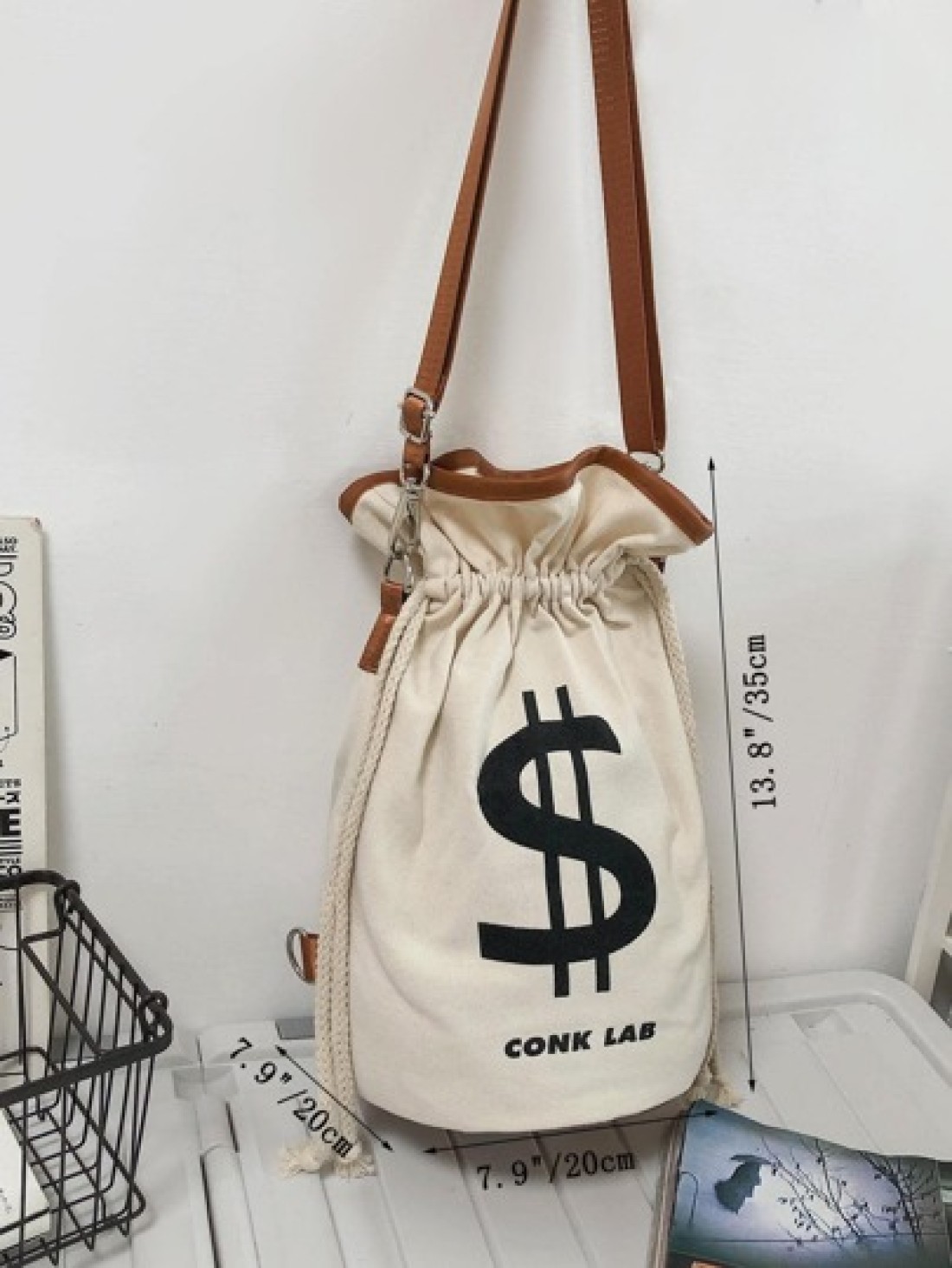 Mini Bucket Bag Letter Print Drawstring Handbag Schoolbag Sling Bag Sport Bag For High School University Student For Travel College School Shoulder Bag Crossbody Bag Gifts Scream Men Bag Winter Outdoo