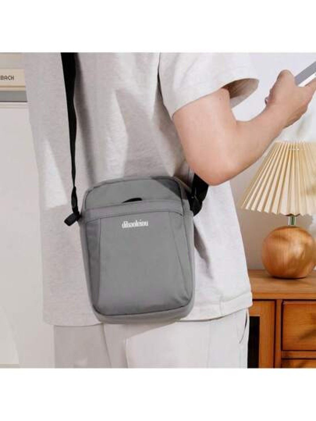 High Quality Oxford Cloth Square Men s Phone Bag Outdoor Casual Shoulder Strap Side Messenger Crossbody Bag School Supplies
