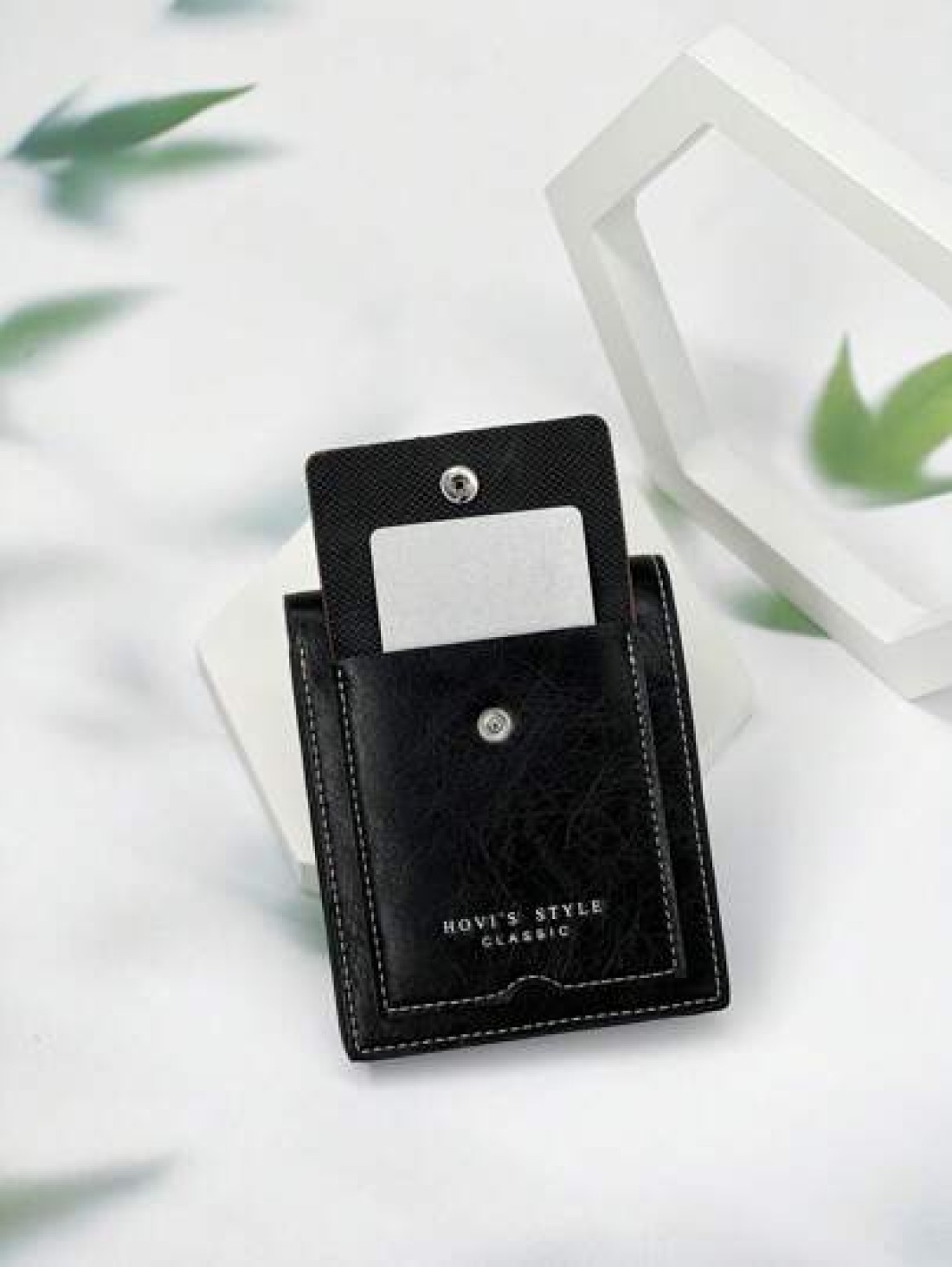 HOVI S Men s Short Wallet Casual Fashion Retro Wallet For College Students Business Youth New Multi Card Slot Color Block Design