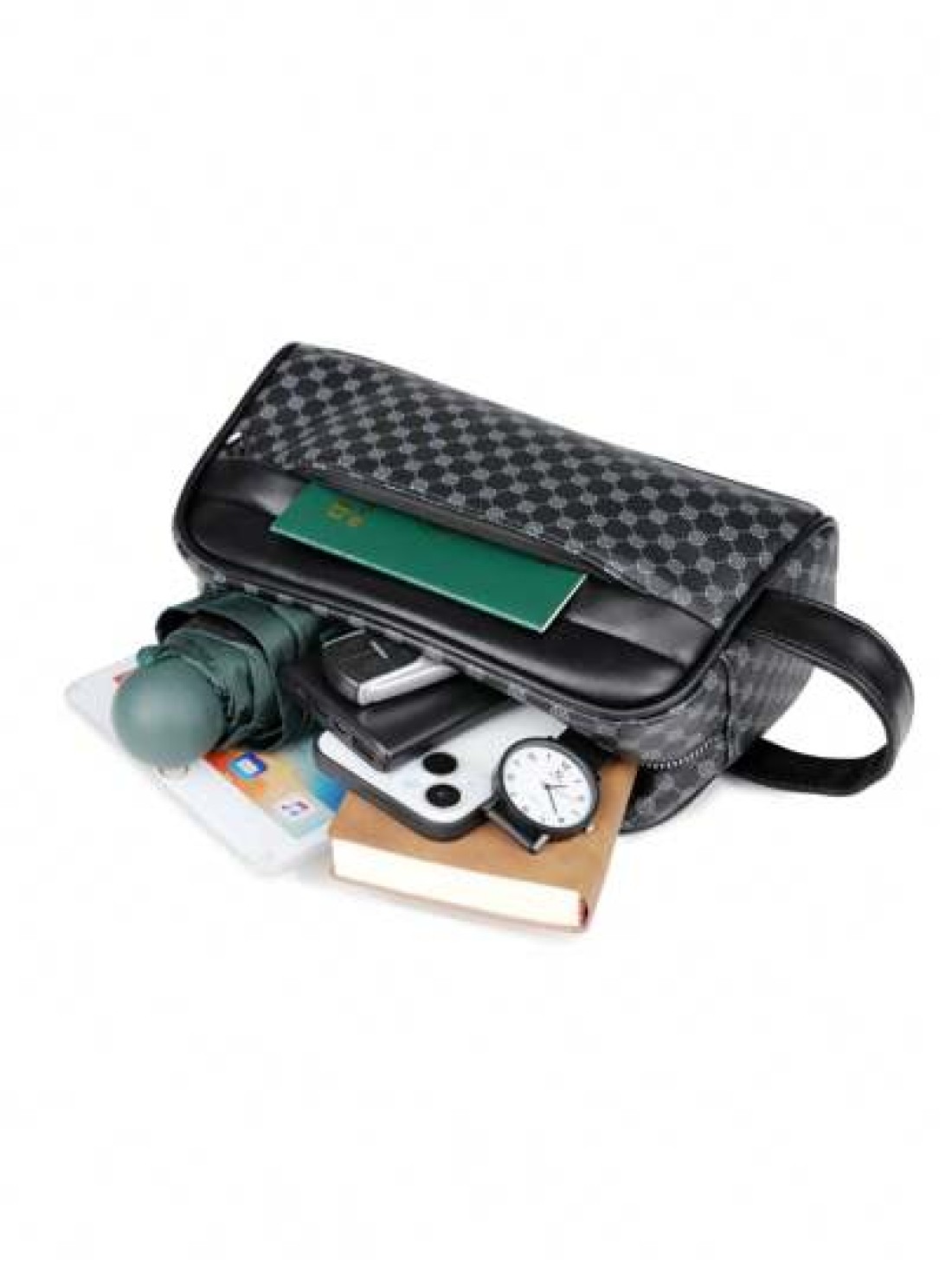 Men s New Fashion Handbag Clutch Bag Business Keychain Coin Purse Multi Function Wristlet