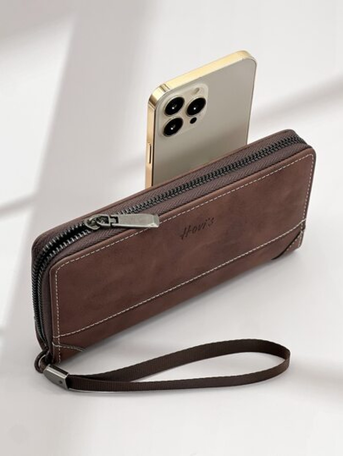 HOVI S Fashionable Vintage Simple Long Wallet For Business Office Commute Large Capacity Multi Card Slots Phone Purse Men s And Women s Wallet Business Casual Travel Essentials Holiday Essentials Bag