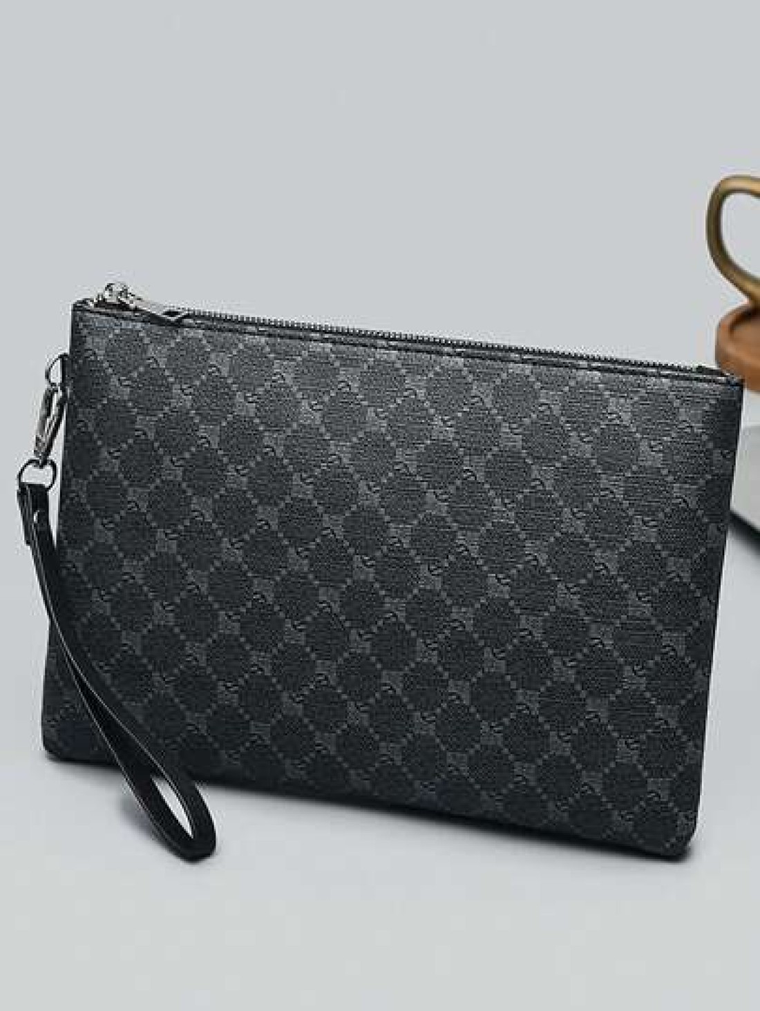 Printed PU Leather Men s Clutch Wristlet Handheld Bag One Piece Commute Graduation Gifts Freshman Man Bag Handbag Clutch Bag Wristlet Bag Organizer Storage Wallet Purse Gifts Fall Christmas Scream Men