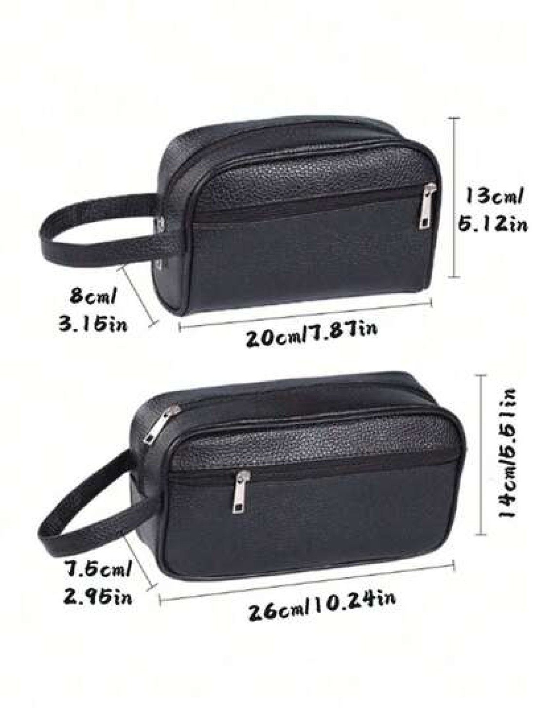 Business Trip Toiletry Bag Waterproof Toiletry Bag Travel Supplies Storage Bag Portable Cosmetic Bag Fashionable PVC Solid Color Mobile Phone Wrist Bag Coin Purse Christmas Holiday Thanksgiving Gifts
