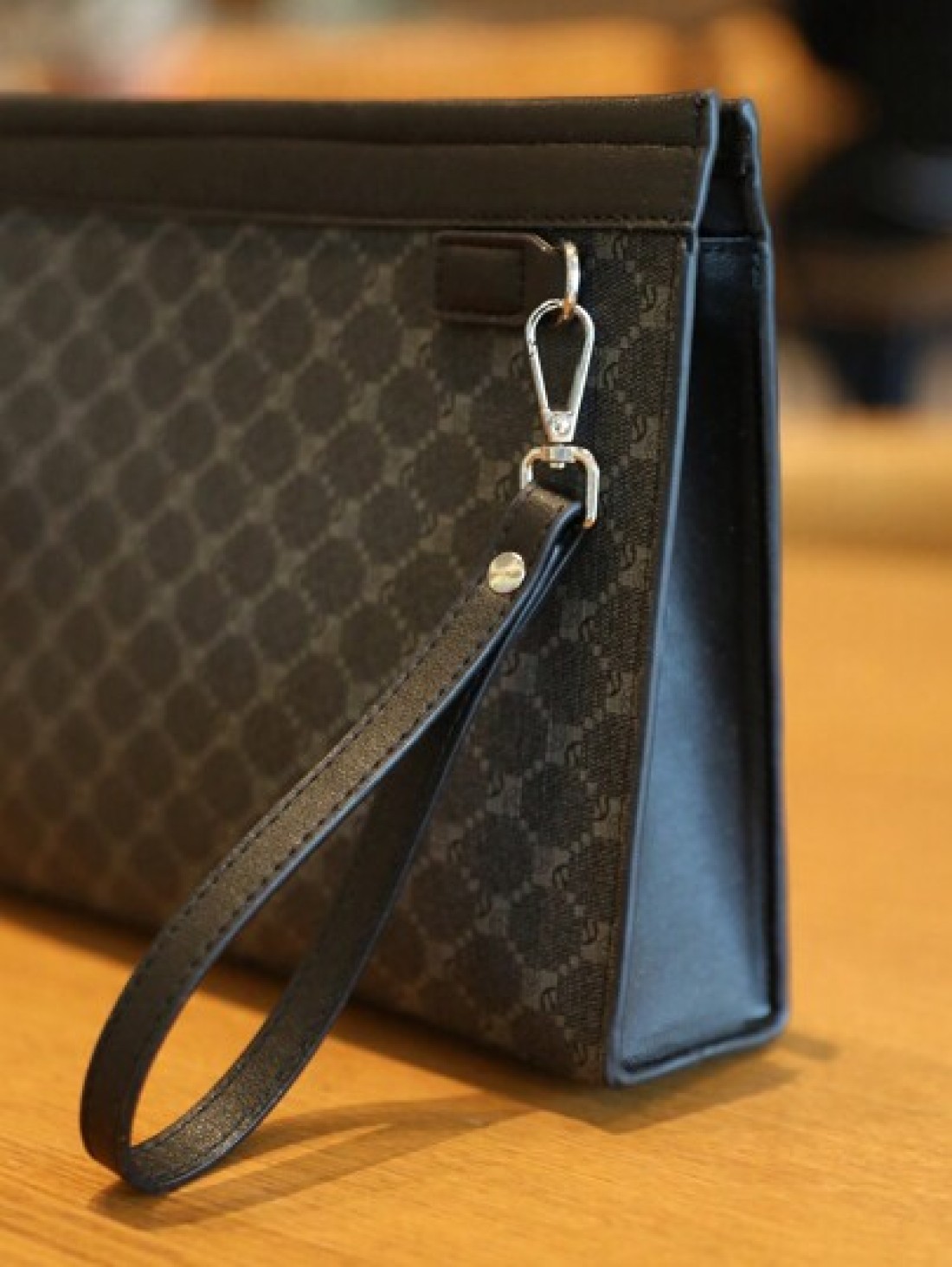 1pc Men s Fashion Business Clutch Bag PU Material With Wrist Strap Wallet Handbag Small Square Bag Detachable Wrist Strap Practical Card Slots Inside Valentine s Day Gift Purses Vintage Travel Essenti