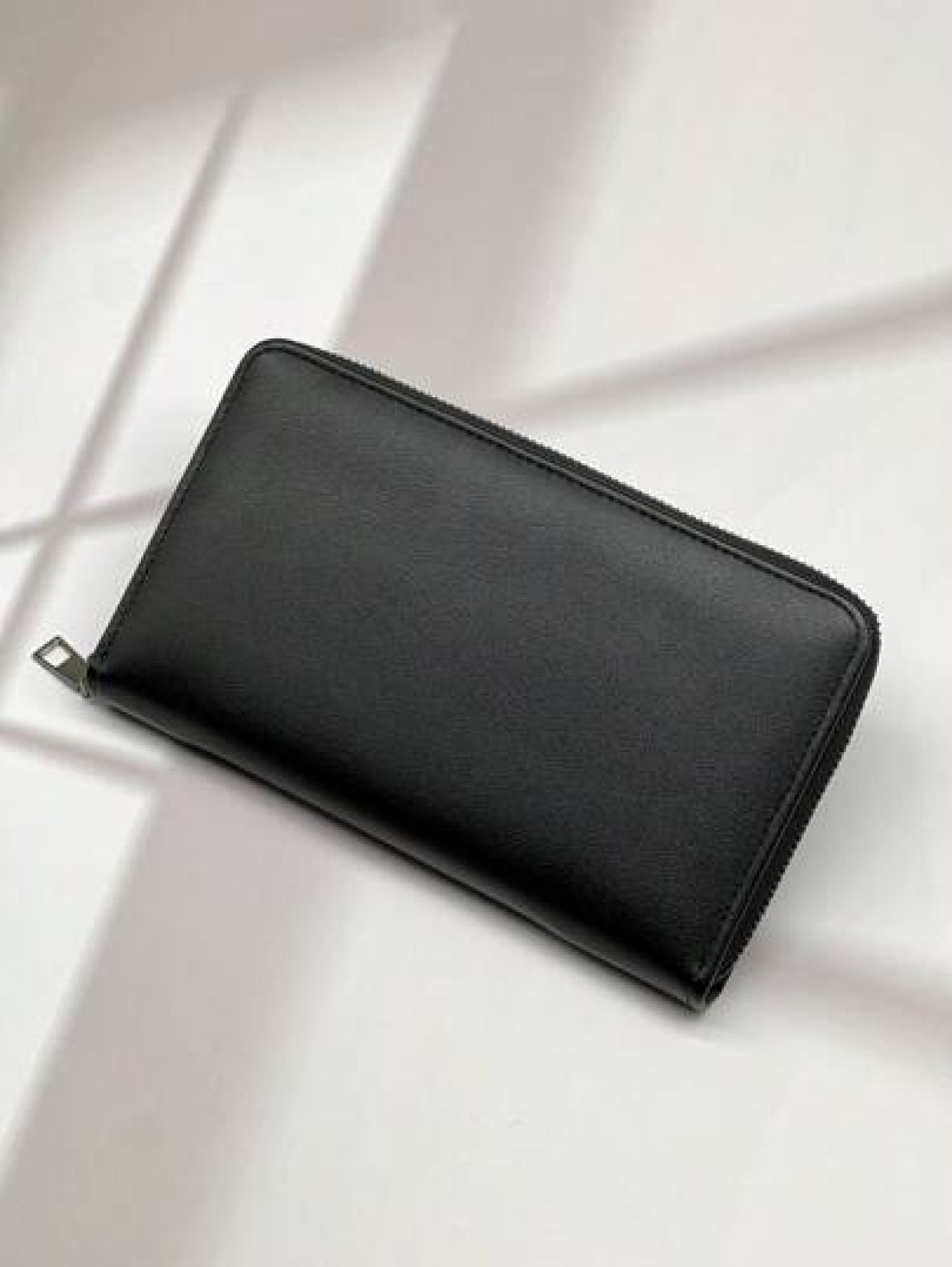 New Waxed Leather Long Zip Clutch Bag Spacious Casual Fashion Gifts Fall Christmas Scream Men Bag Wallet Hand Bag Men Zipper Bag Fashionable Casual Thanksgiving Travel Winter Purse Holiday Wash Bag Ol