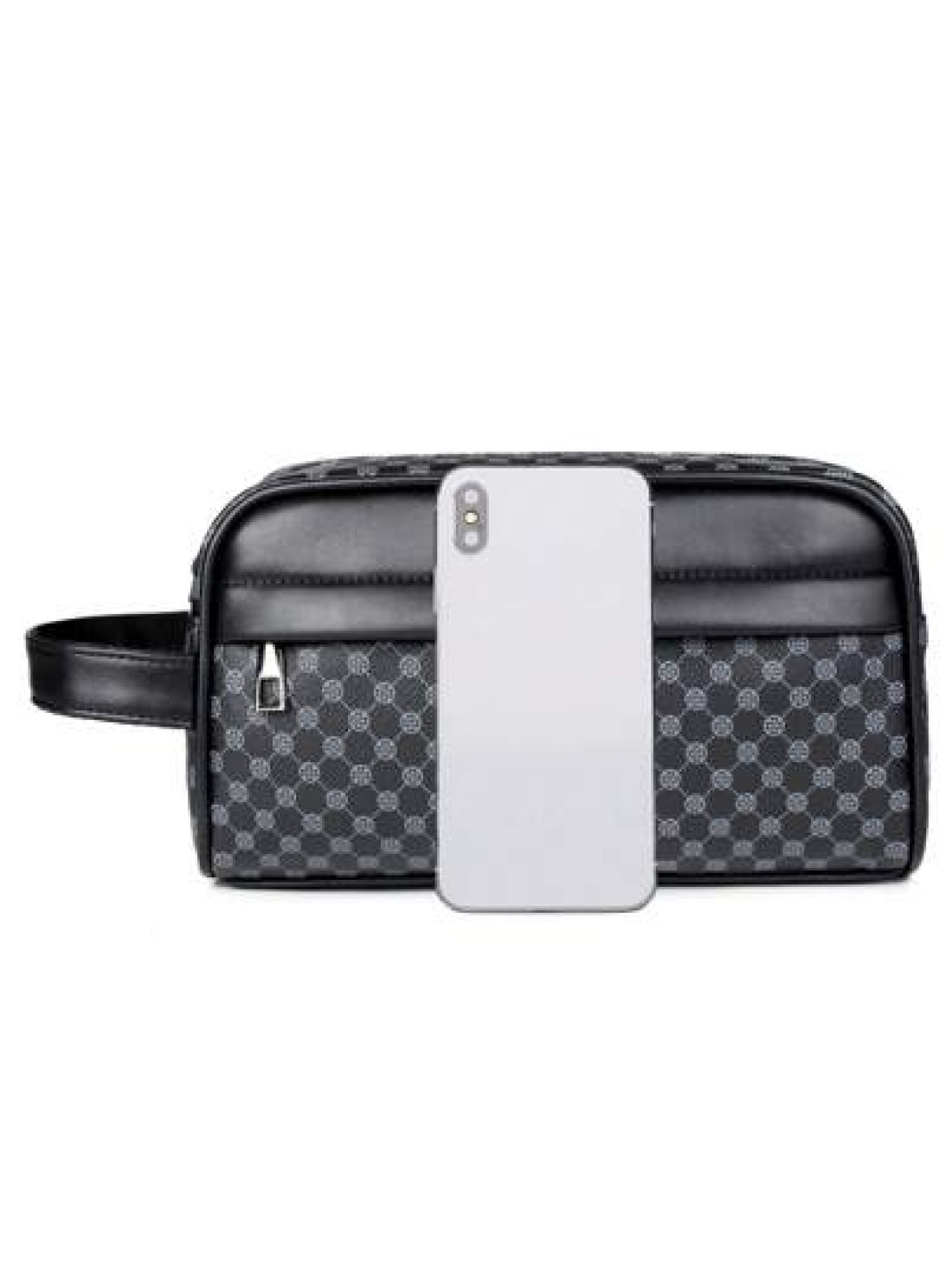 PU Leather Clutch Wallet Business Wrist Bag Anti Theft Clutch Bag Phone Bag Handbag Travel Toiletry Bag Shaving Storage Pouch Christmas Gifts Fall Scream Bag Wallet Hand Bag Men Thanksgiving Winter Pu