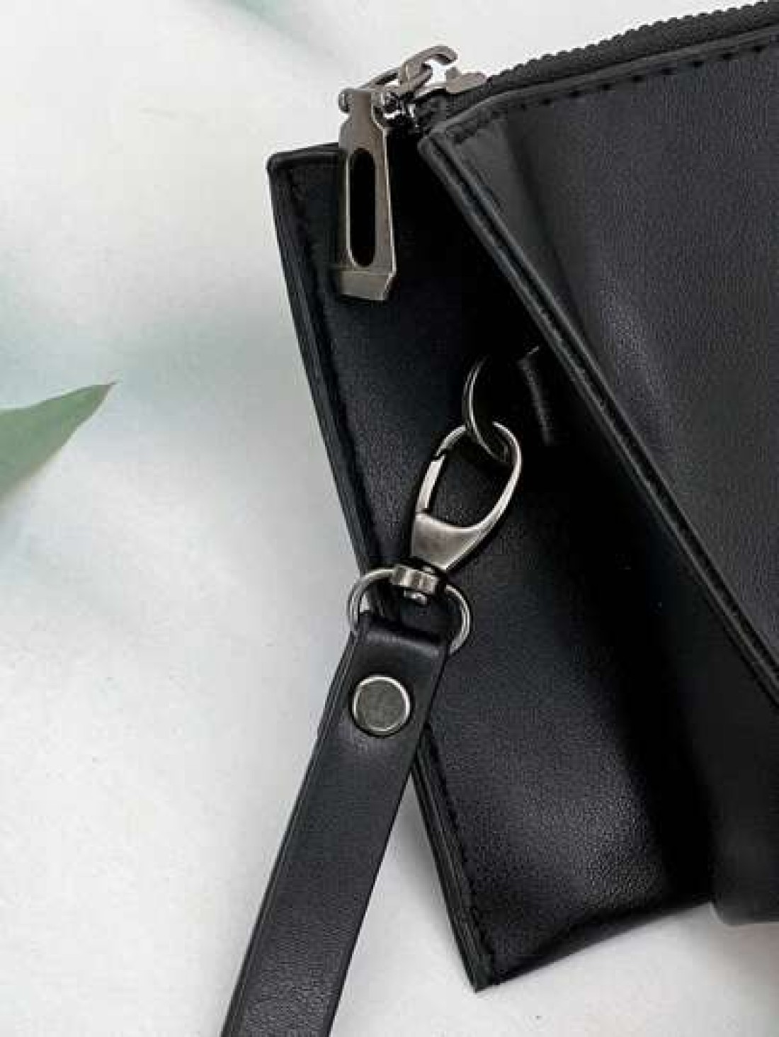 HOVI S Washing Toiletry Bag Men s Handbag For Business Storage Bag Letter Embossed Wristlet Bag Business Clutch Bag Envelope Bag Underarm Bag Square Bag Black Valentines Gift Organizer Purse Men Bag W