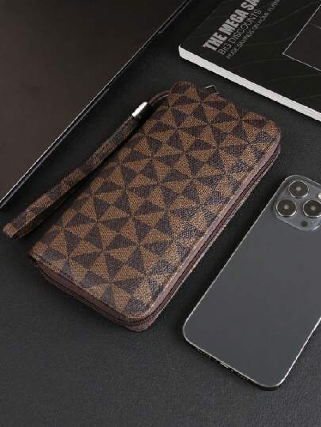 HOVI S Fashionable Minimalist Business Men s Clutch Handbag Large Capacity Multi Card Slots Portable Wrist Bag Great Gift For Men On Holidays Or Anniversary Luxury Bags