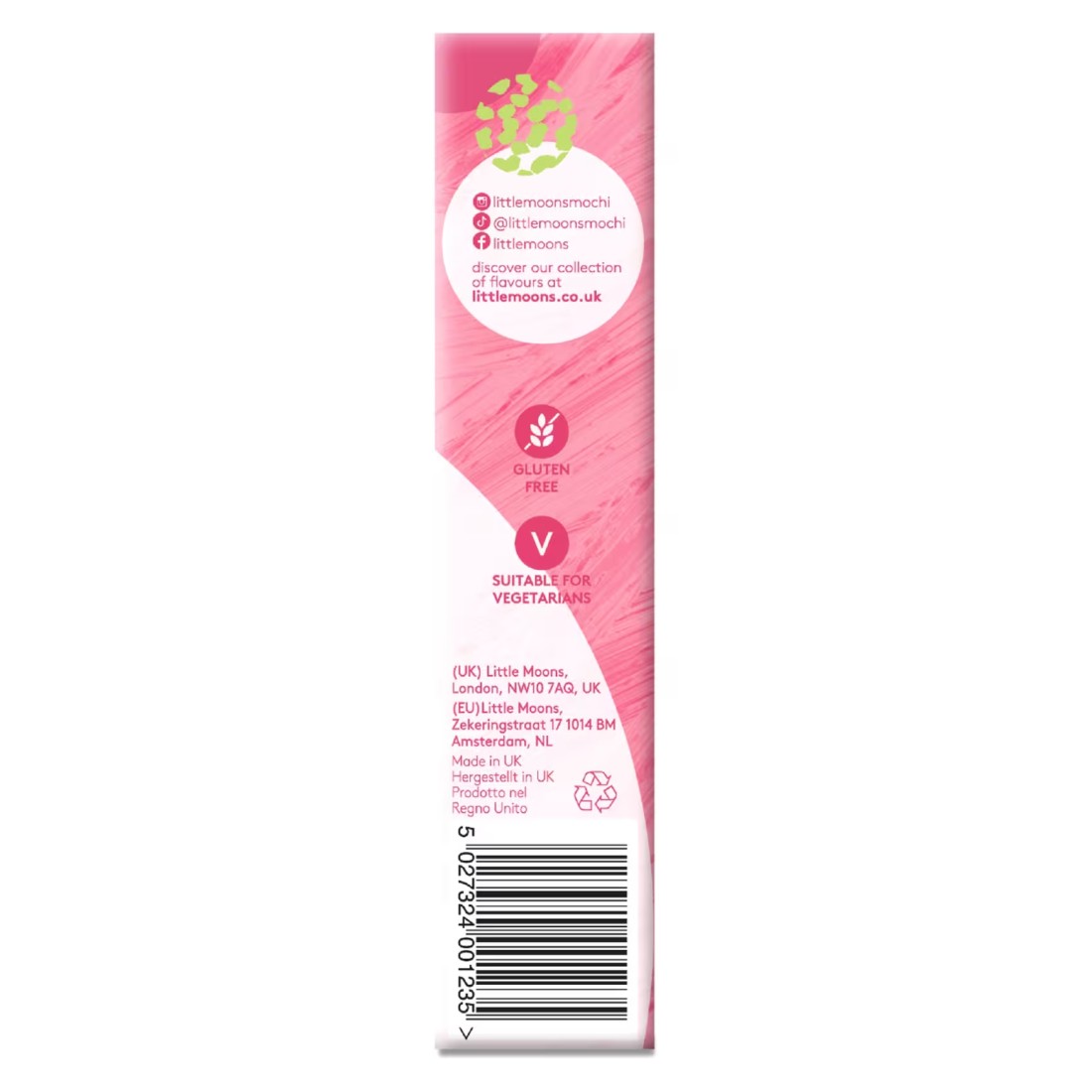 Little Moons Summer Raspberry Flavoured Mochi Ice Cream, 192g