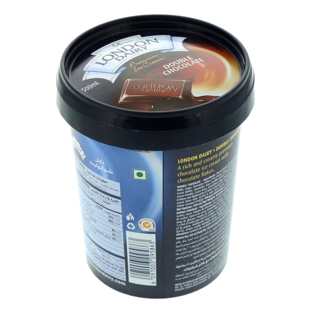 London Dairy Double Chocolate Ice Cream, 500ml